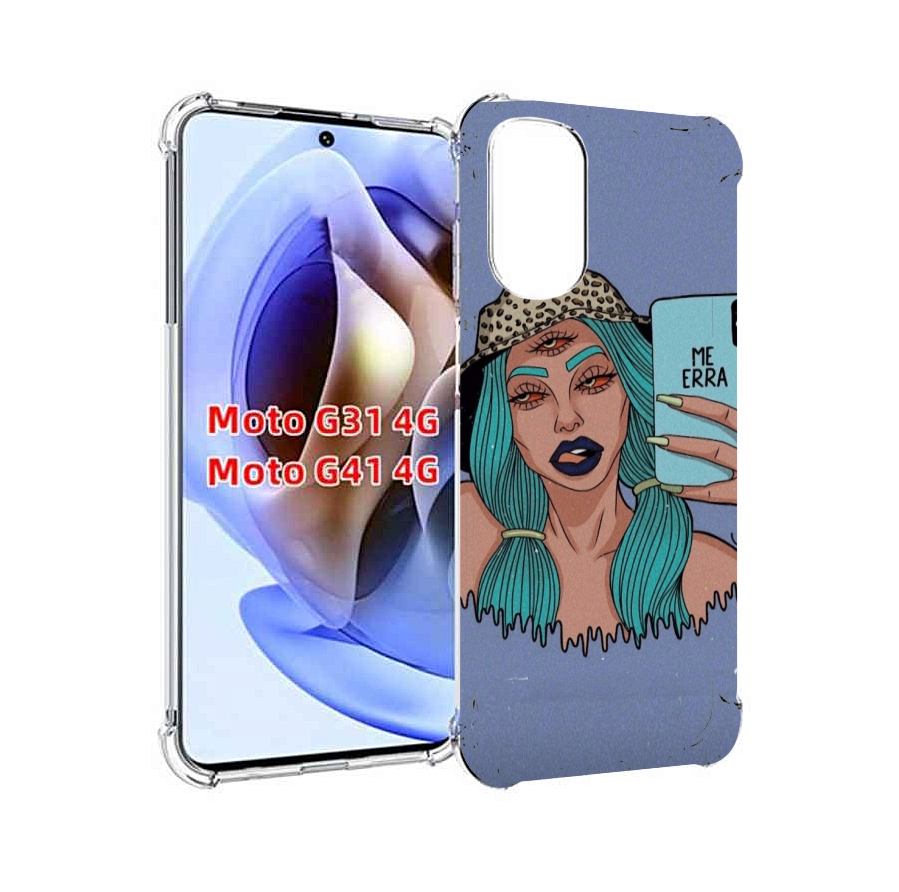 

Чехол Mypads Me Erra Женский Для Motorola Moto G31 4G/G41 4G, Прозрачный, Tocco