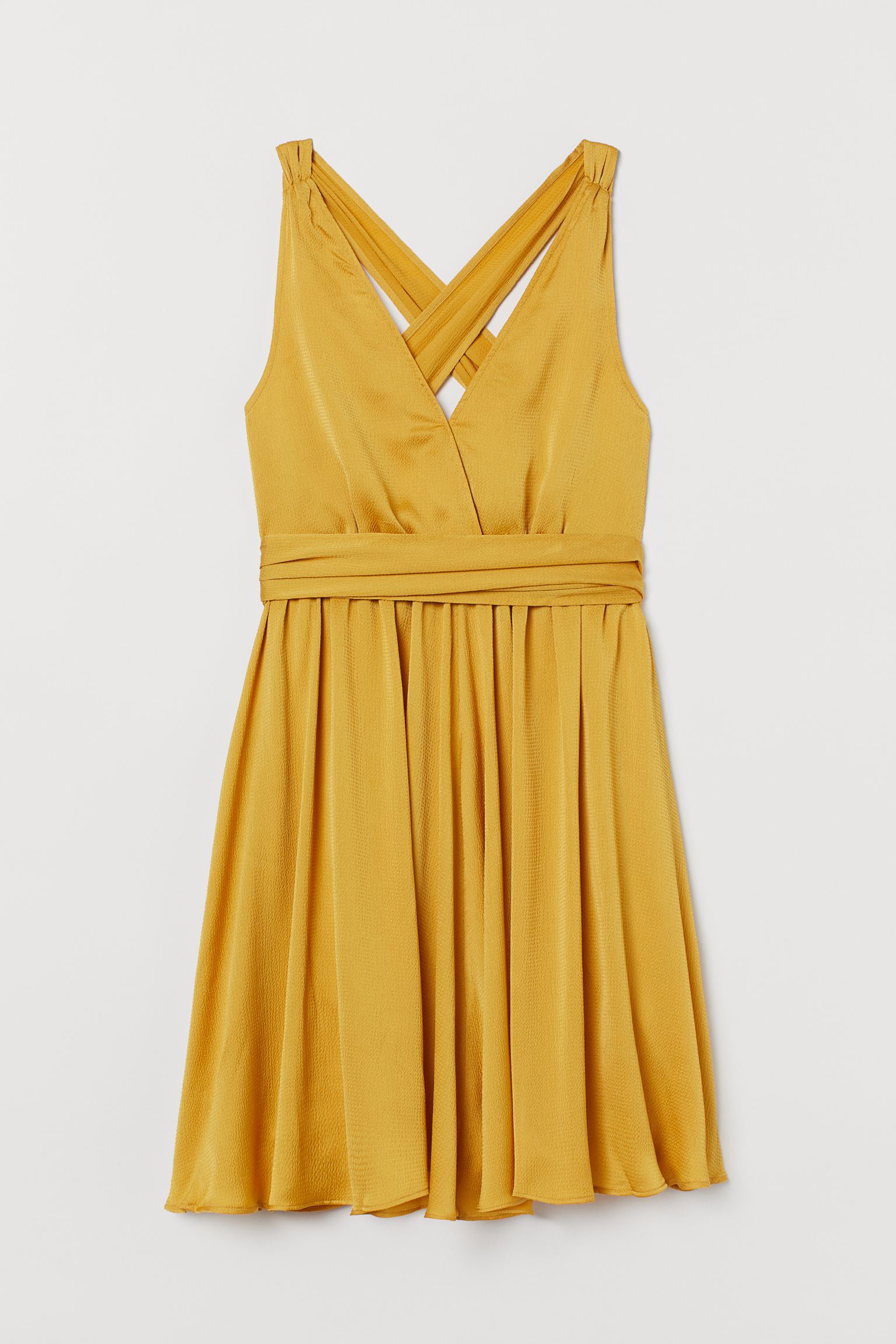 

Платье женское H&M 810703002 оранжевое 34 EU, Оранжевый, 810703002