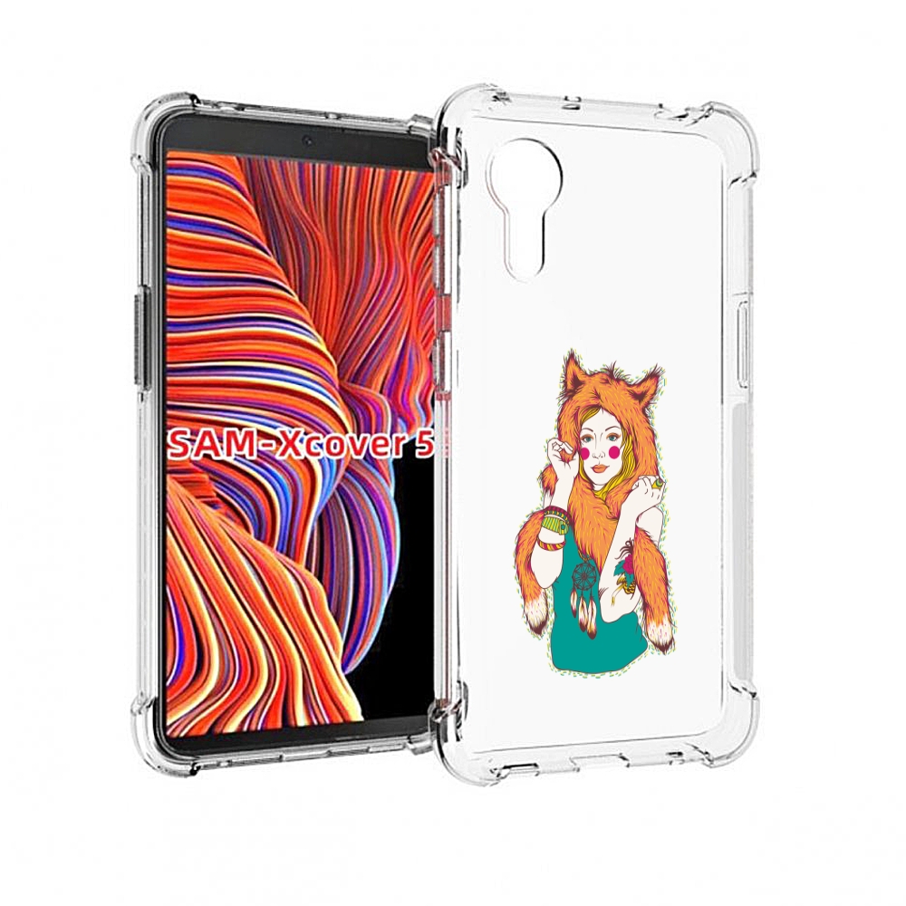 

Чехол MyPads Девушка лиса для Samsung Galaxy Xcover 5, Прозрачный, Tocco