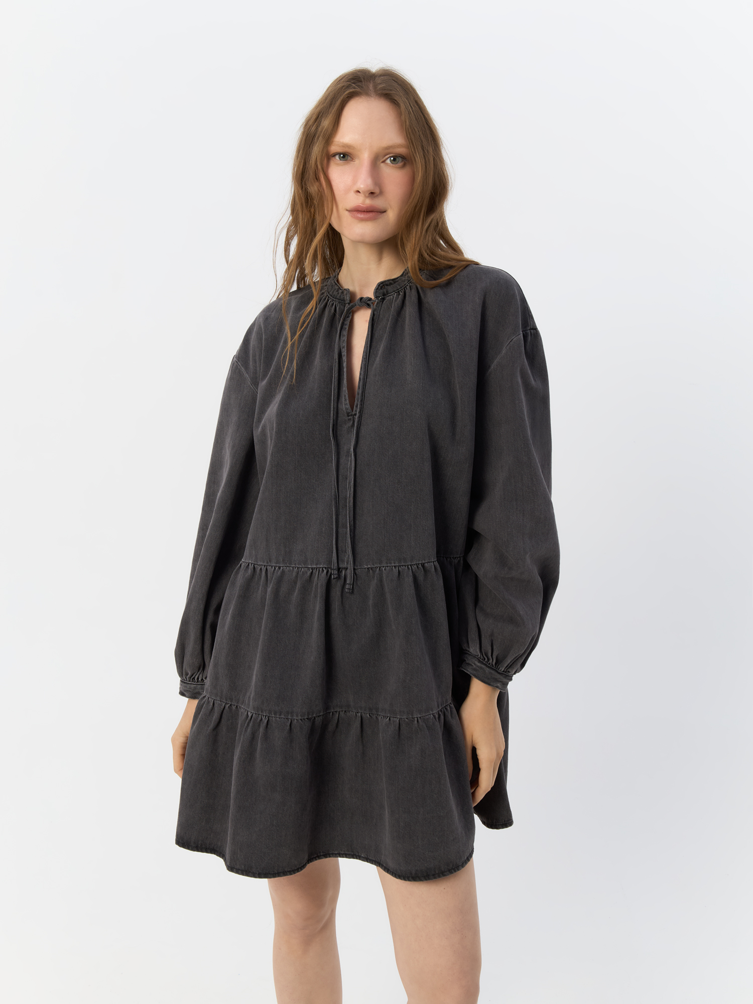 

Платье женское H&M 931435002, черное, XXS, Черный, 931435002
