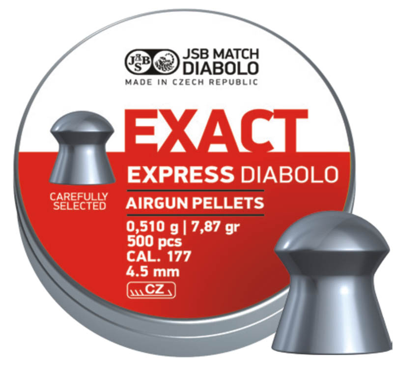 Пули для пневматики JSB Exact Express Diabolo 4,5мм 0,51гр. (500шт)