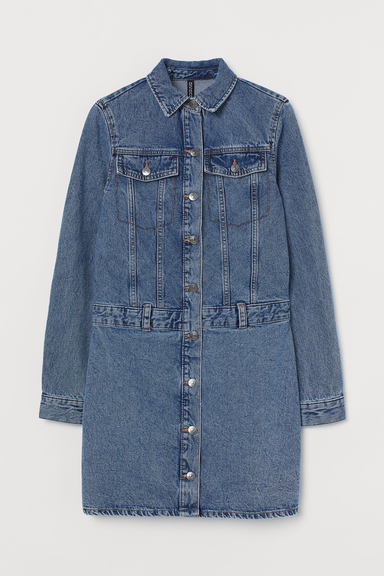 

Платье женское H&M 942635001 синее 38 EU, Синий, 942635001