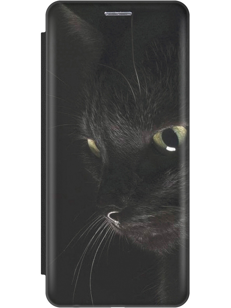 

Чехол-книжка на Tecno Spark 8P с принтом "Черный кот" черный, Черный;желтый;серый, 741736211