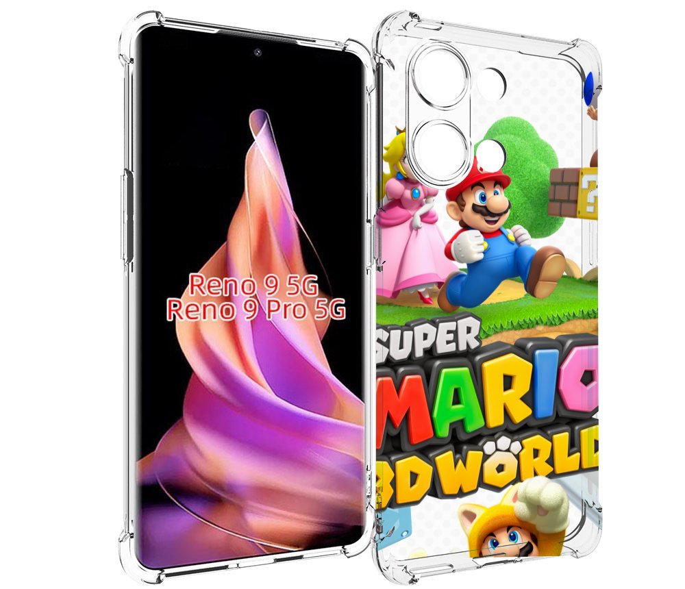

Чехол MyPads Super Mario 3D World для Oppo Reno 9/Reno 9 Pro, Прозрачный, Tocco