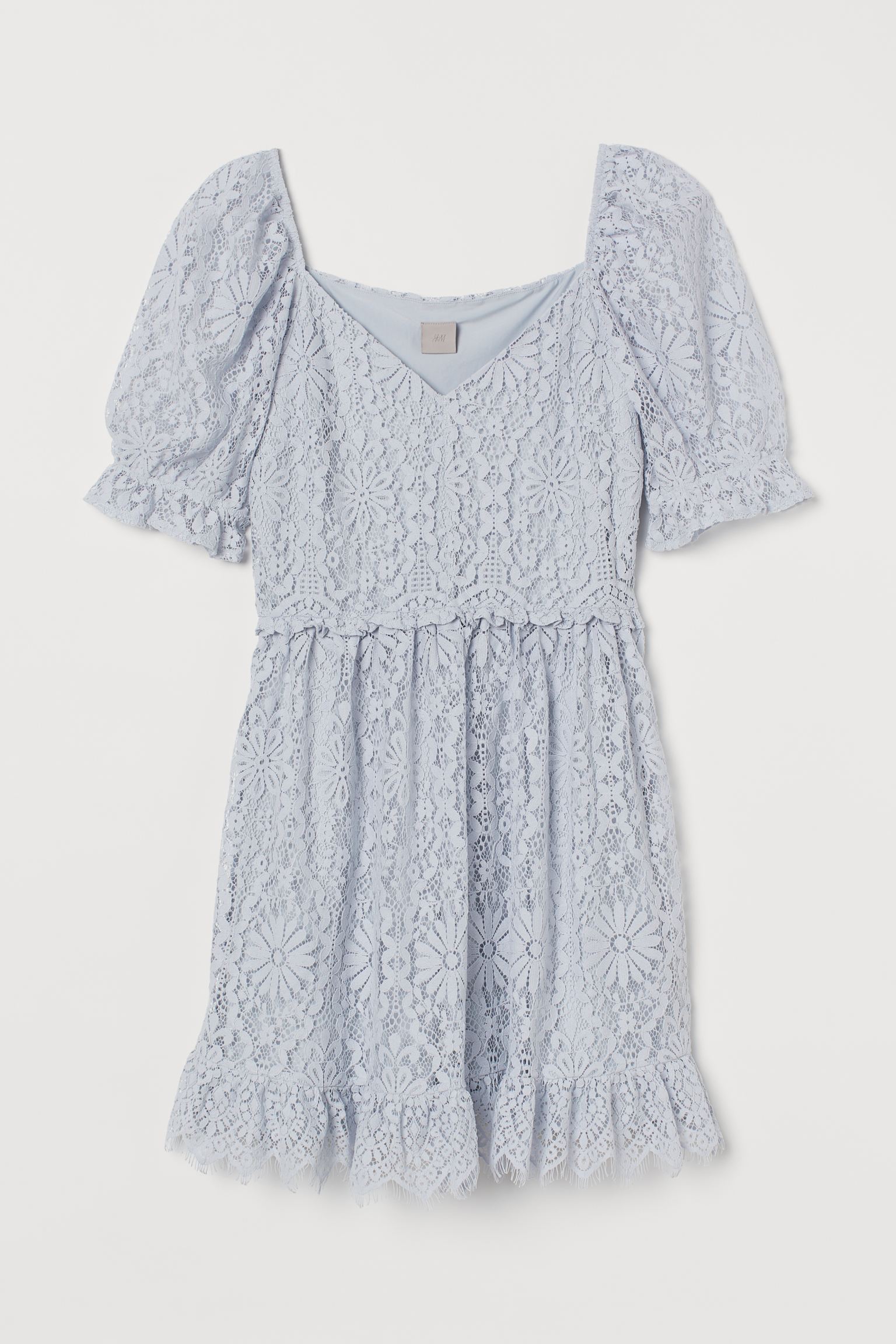 

Платье женское H&M 897230002, голубое, L, Голубой, 897230002