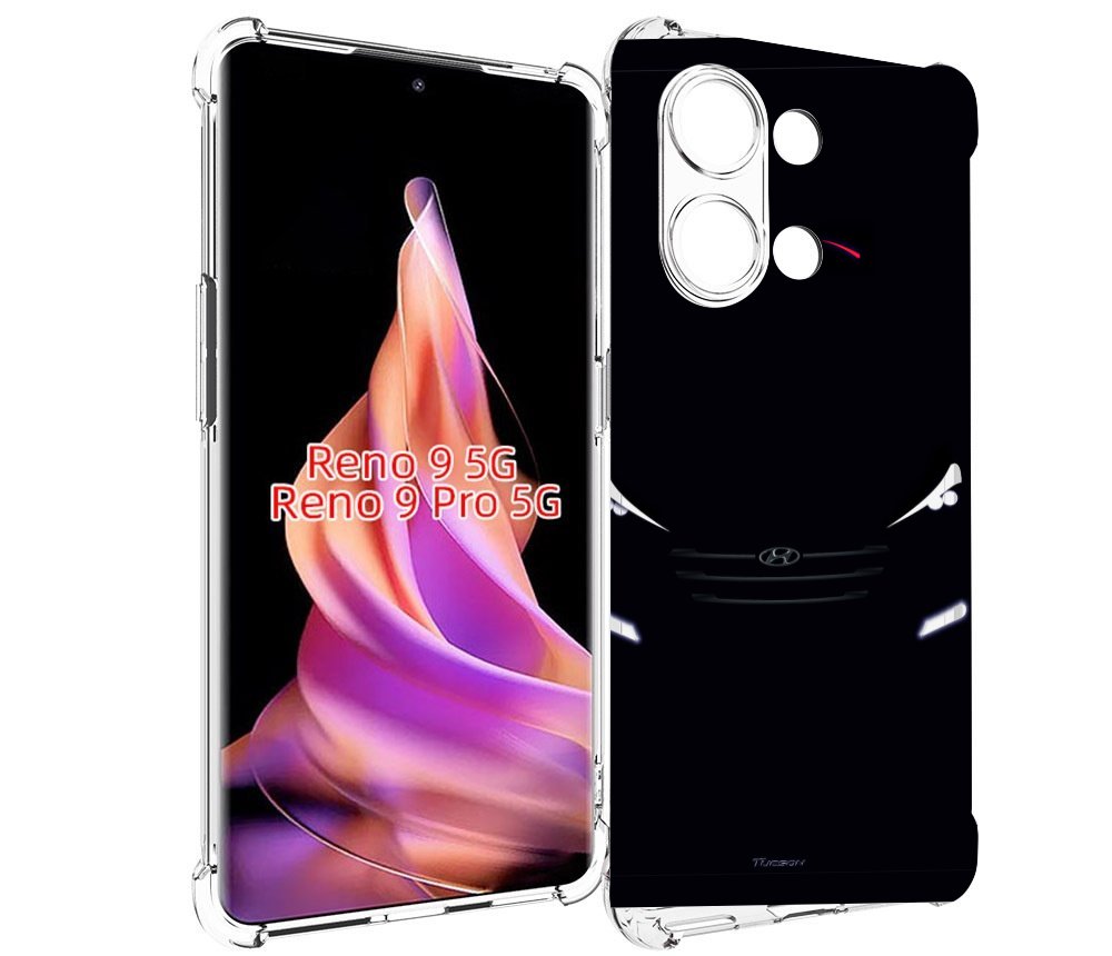 

Чехол MyPads hyundai хендаи 1 для Oppo Reno 9/Reno 9 Pro, Прозрачный, Tocco