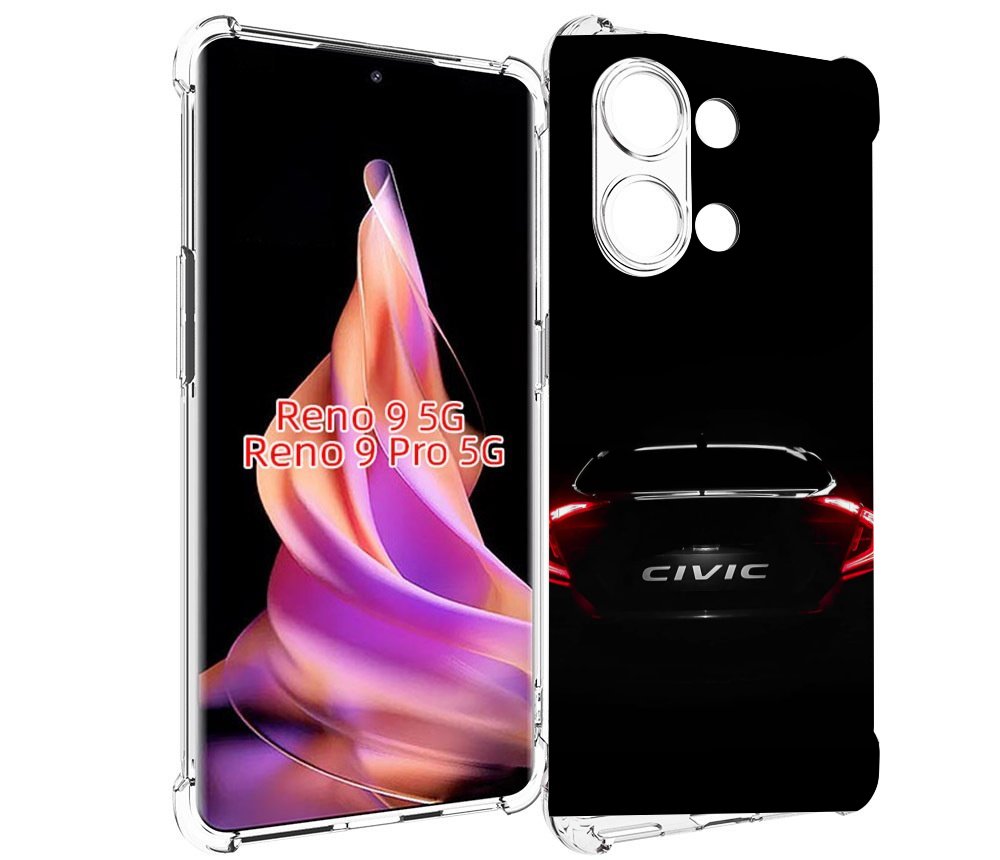 

Чехол MyPads honda хонда 2 для Oppo Reno 9/Reno 9 Pro, Прозрачный, Tocco