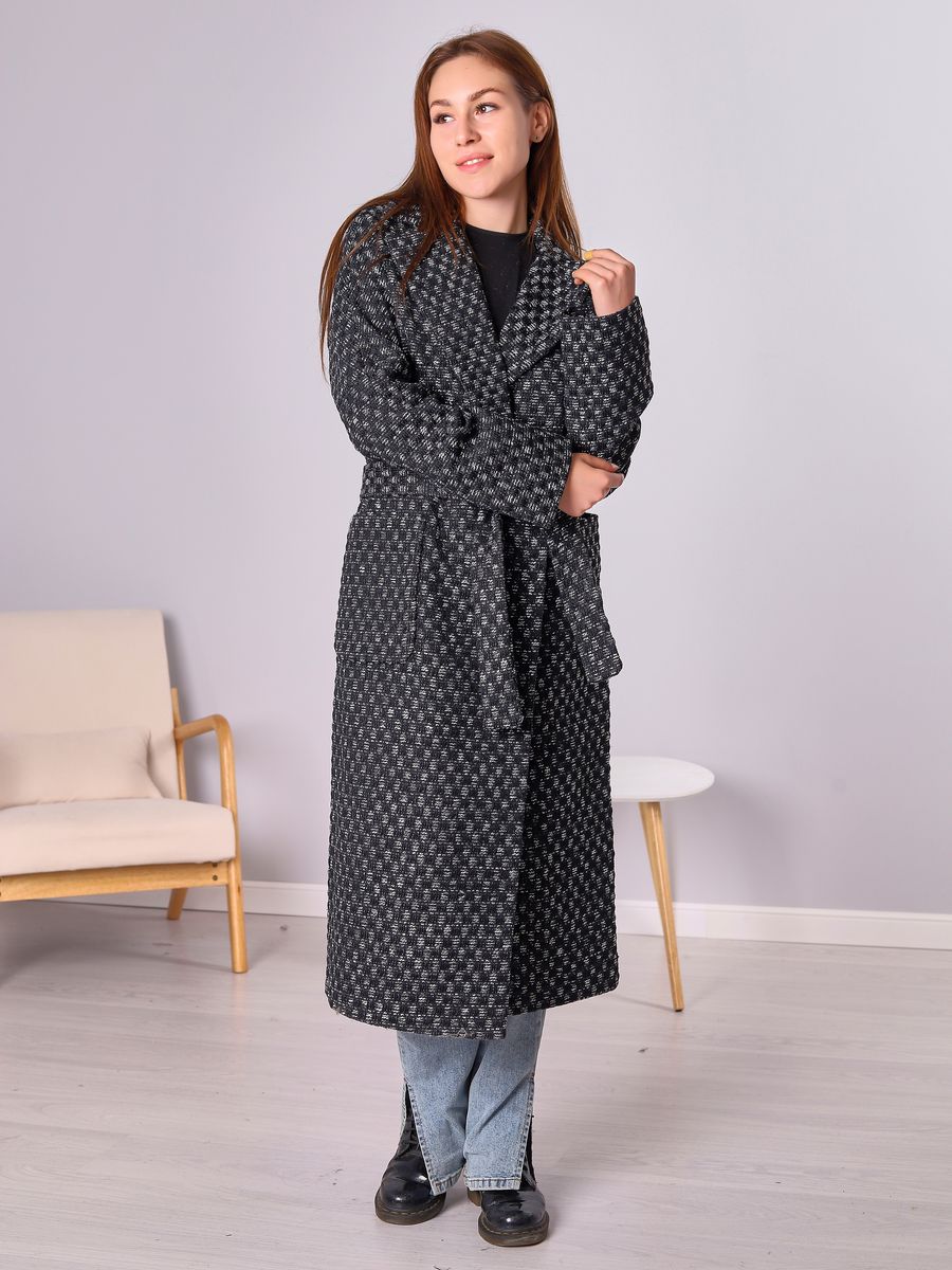

Пальто женское Louren Wilton K-002 черное 46 RU, Черный, K-002