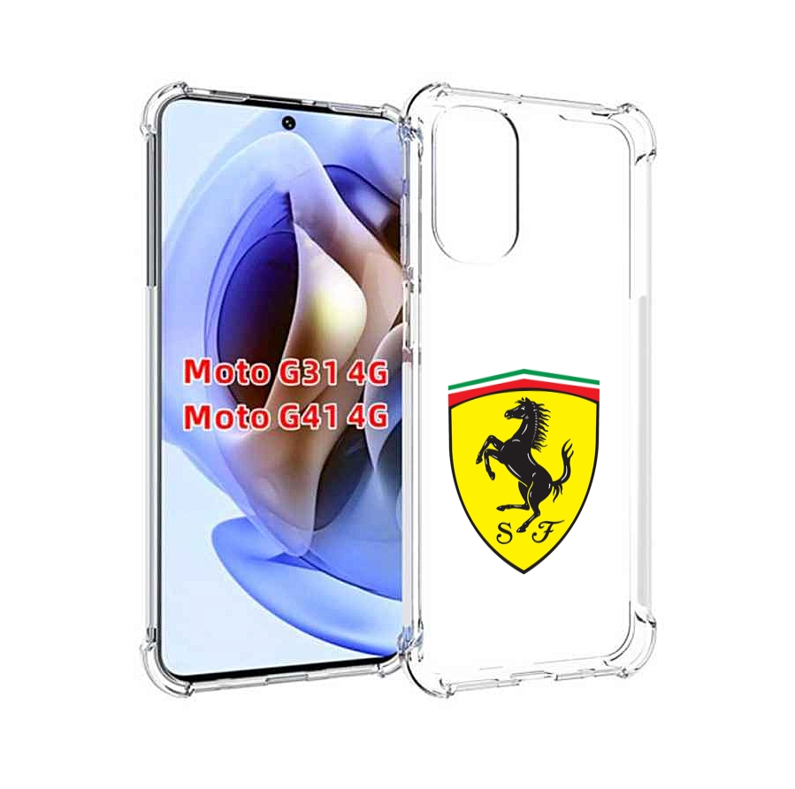 

Чехол Mypads Ferrari-3 Мужской Для Motorola Moto G31 4G/G41 4G, Прозрачный, Tocco