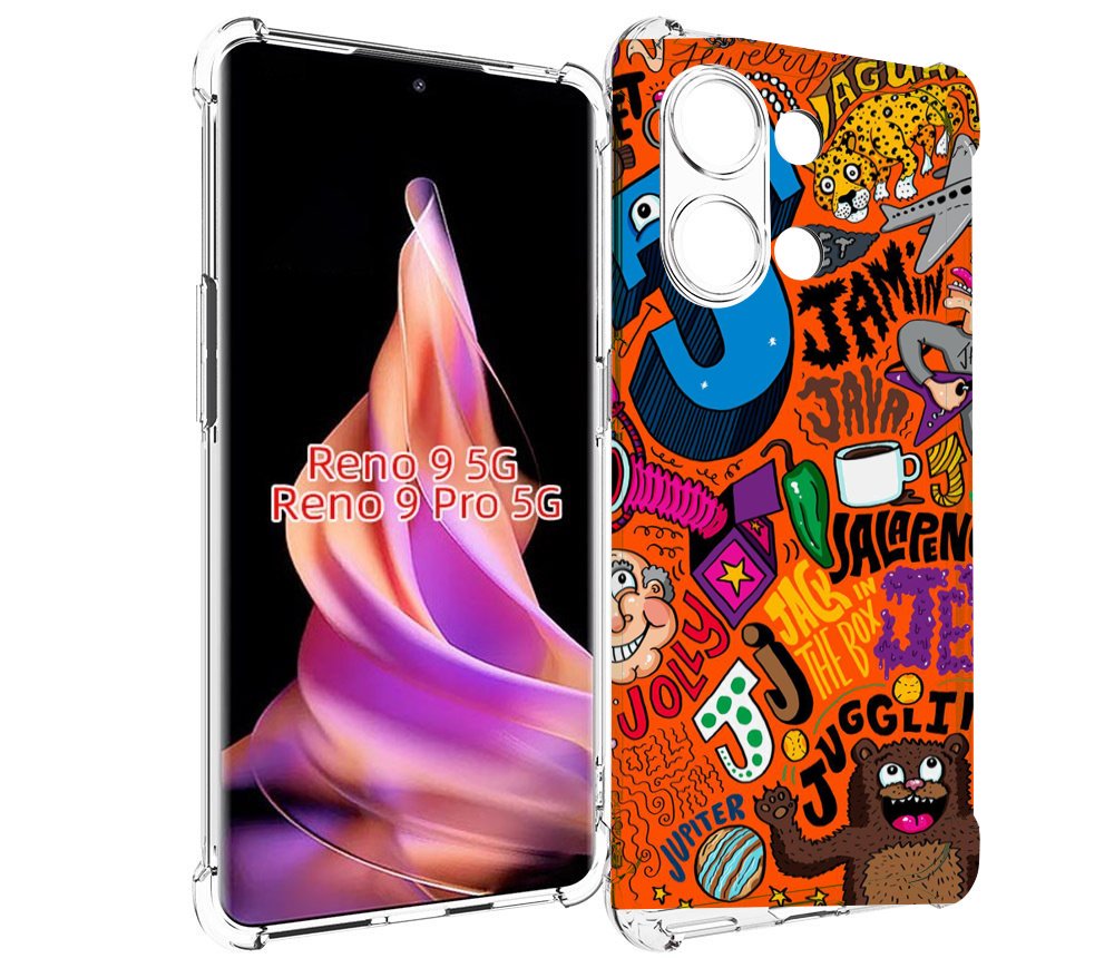 

Чехол MyPads funky-decor для Oppo Reno 9/Reno 9 Pro, Прозрачный, Tocco