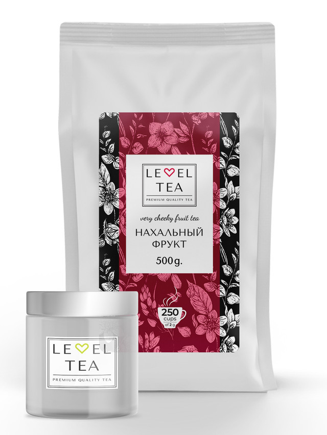 фото Чай фруктовый листовой нахальный фрукт level tea 500 г