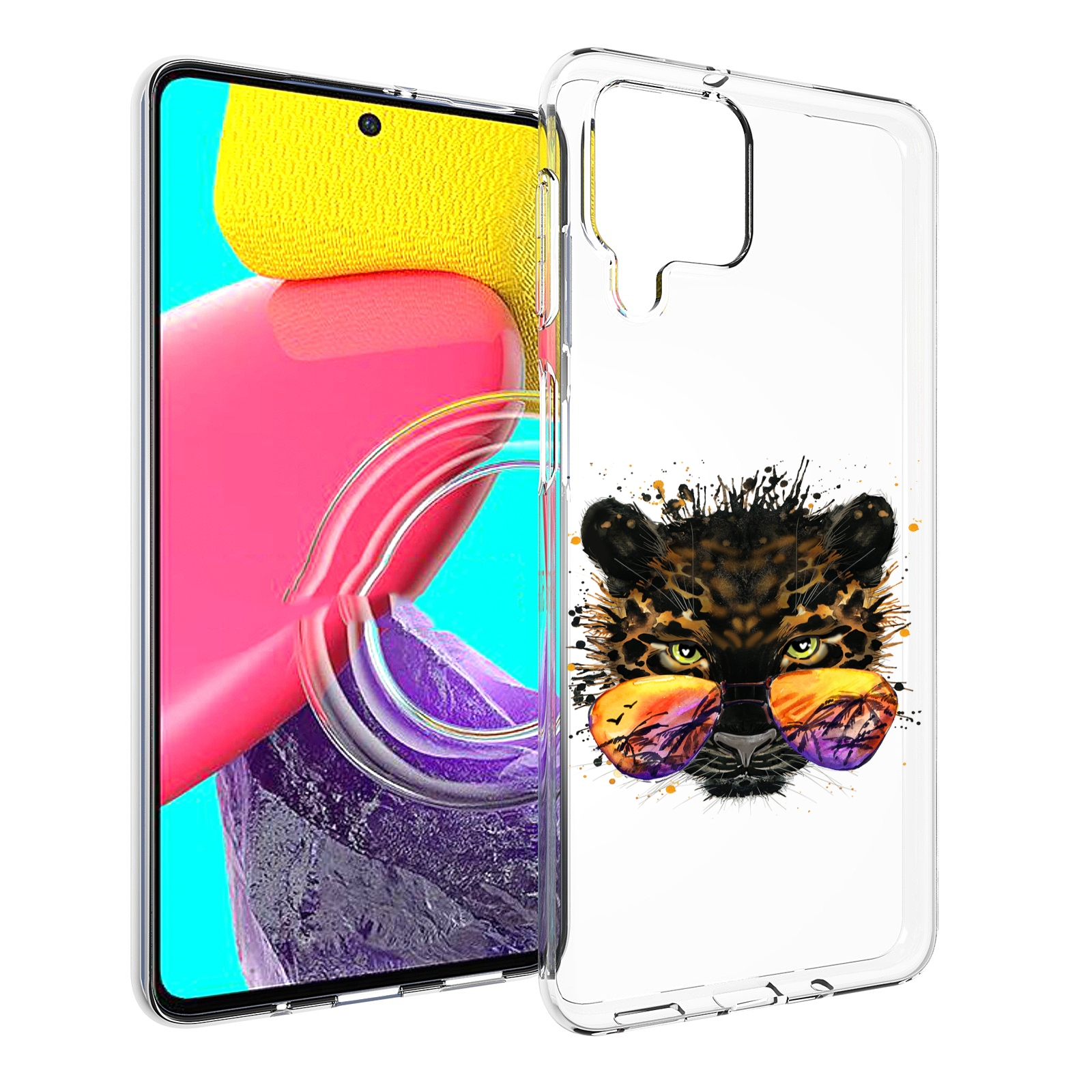 

Чехол MyPads тропический леопард для Samsung Galaxy M53 (SM-M536), Прозрачный, Tocco