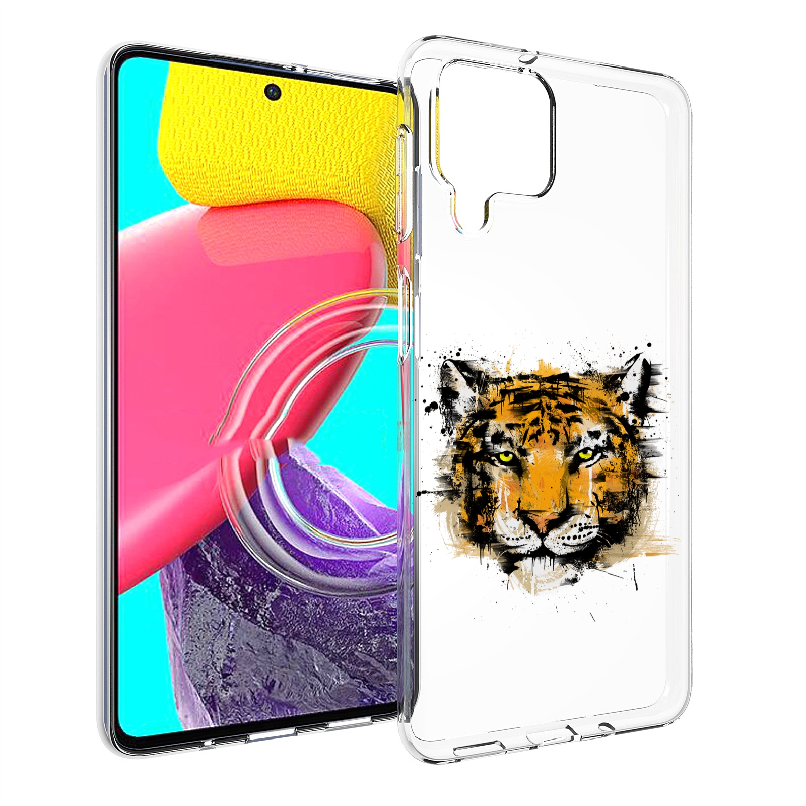 

Чехол MyPads тигруля для Samsung Galaxy M53 (SM-M536), Прозрачный, Tocco