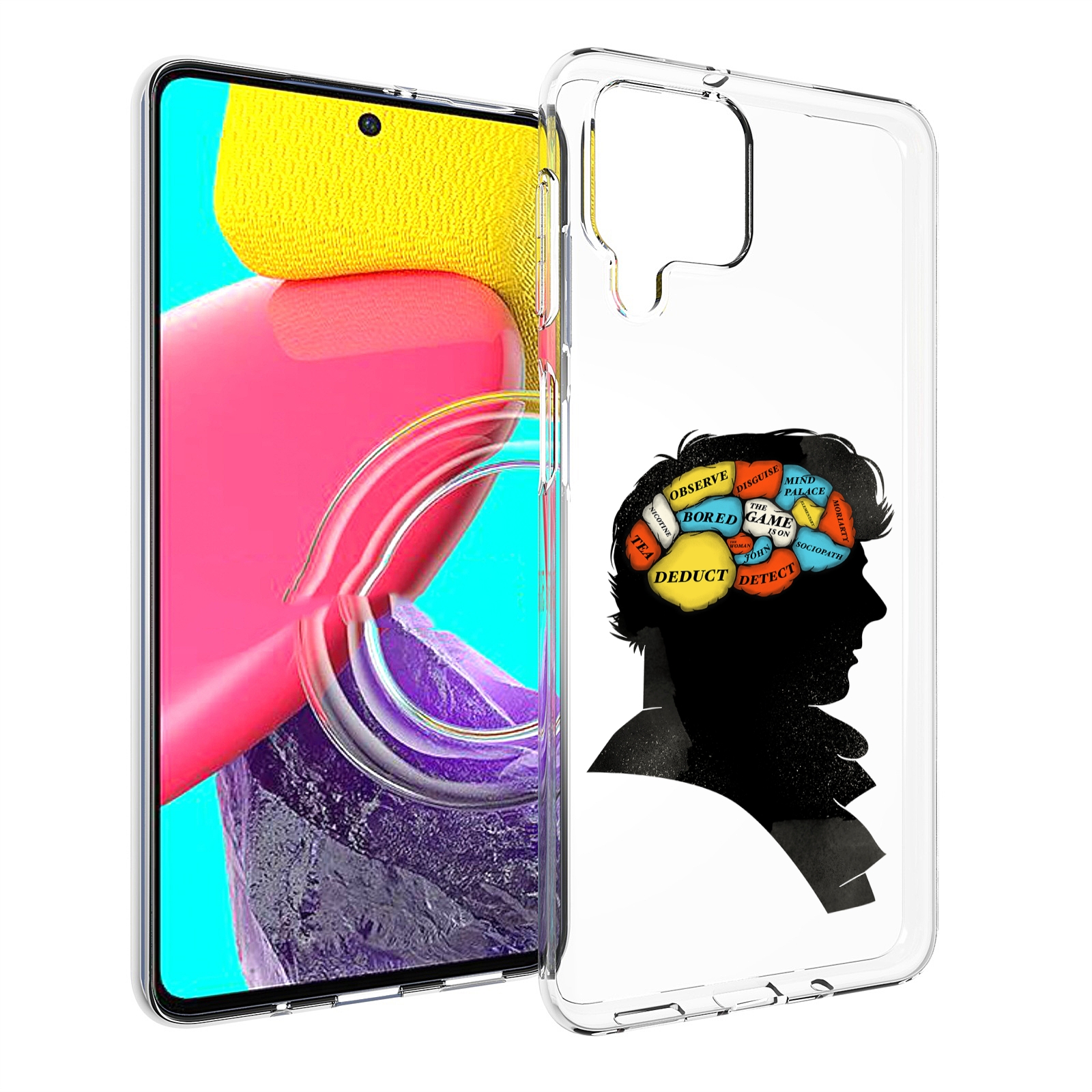 

Чехол MyPads темный рисунок для Samsung Galaxy M53 (SM-M536), Прозрачный, Tocco