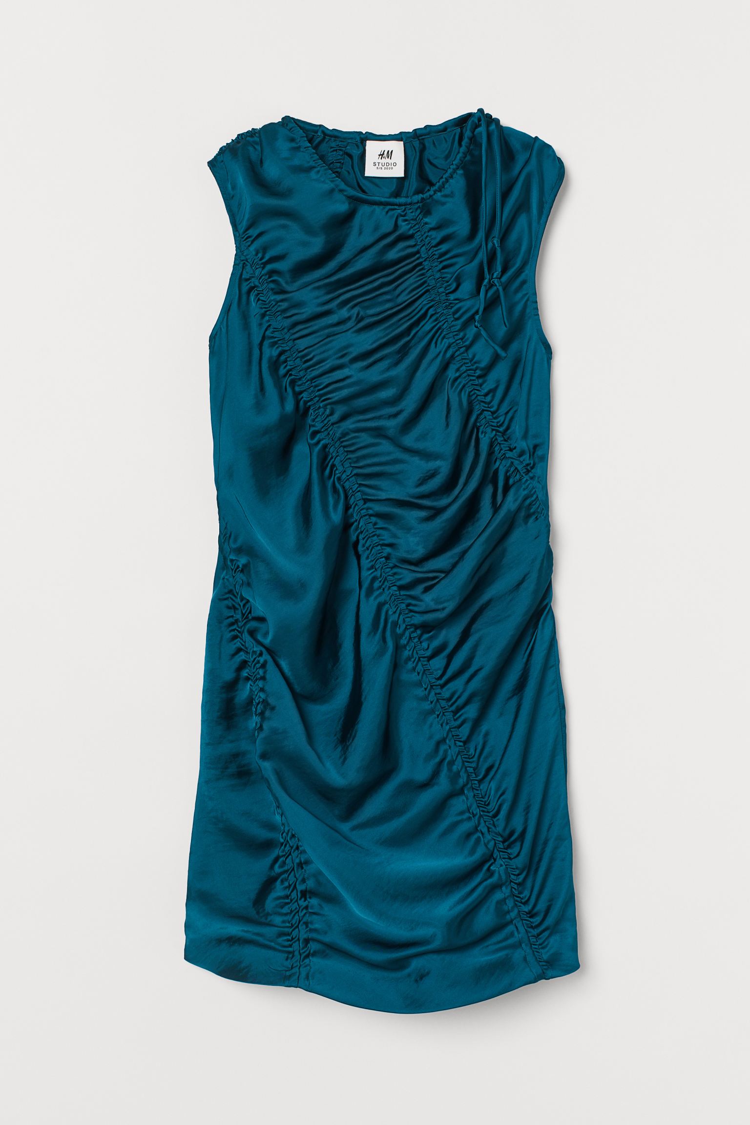 

Платье женское H&M 856863001 бирюзовое 36 EU, Бирюзовый, 856863001