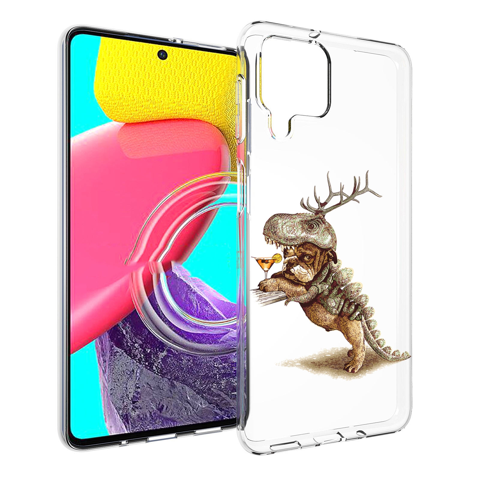 

Чехол MyPads тематическая вечеринка для Samsung Galaxy M53 (SM-M536), Прозрачный, Tocco