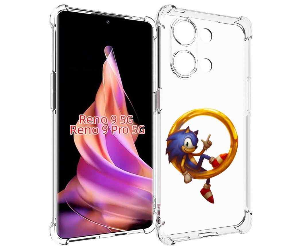 

Чехол MyPads Sonic-R для Oppo Reno 9/Reno 9 Pro, Прозрачный, Tocco