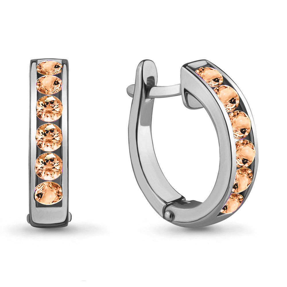 

Серьги из серебра с фианитом Aquamarine 42894Е_925_р, 42894Е_925_р