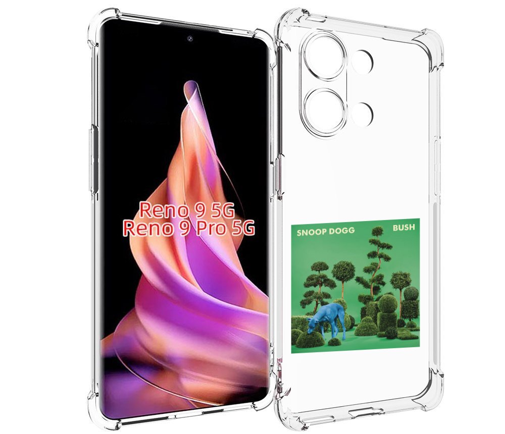 

Чехол MyPads Snoop Dogg BUSH для Oppo Reno 9/Reno 9 Pro, Прозрачный, Tocco