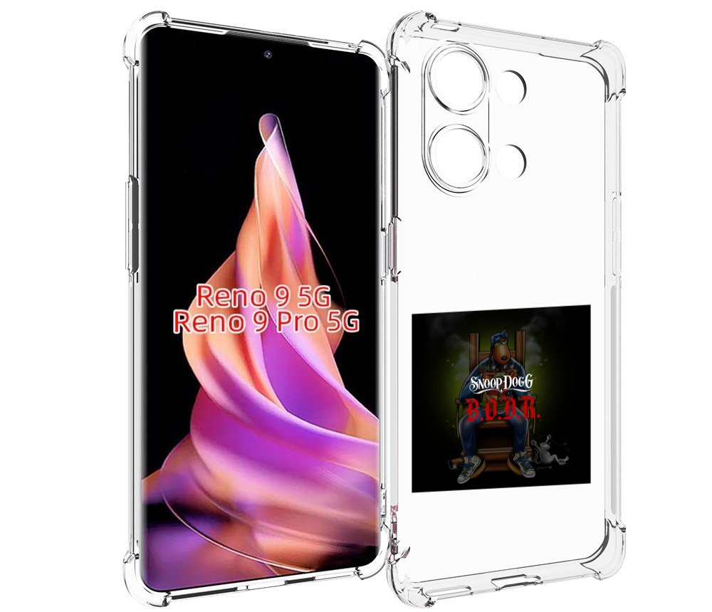 

Чехол MyPads Snoop Dogg B для Oppo Reno 9/Reno 9 Pro, Прозрачный, Tocco