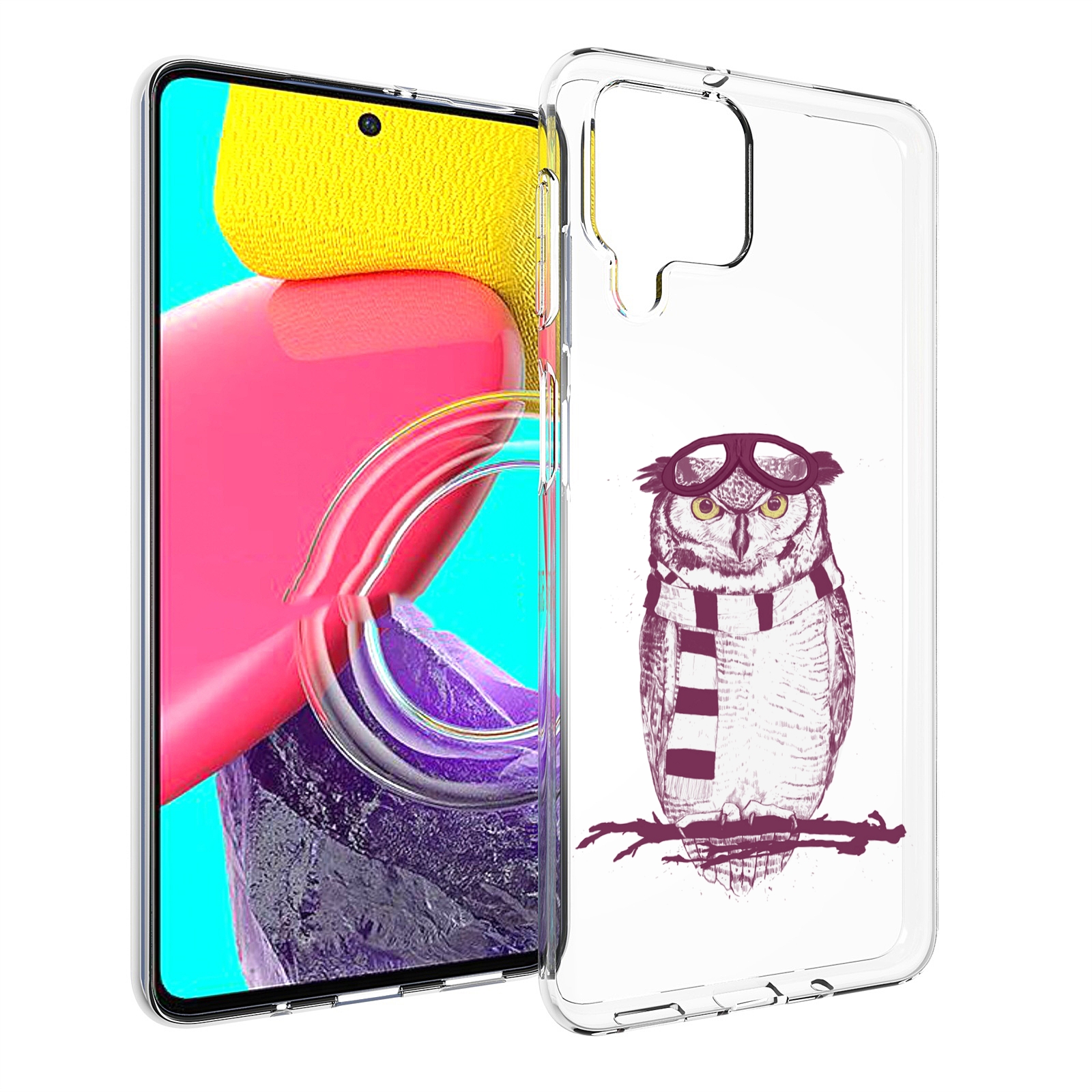 

Чехол MyPads сова-летчик для Samsung Galaxy M53 (SM-M536), Прозрачный, Tocco