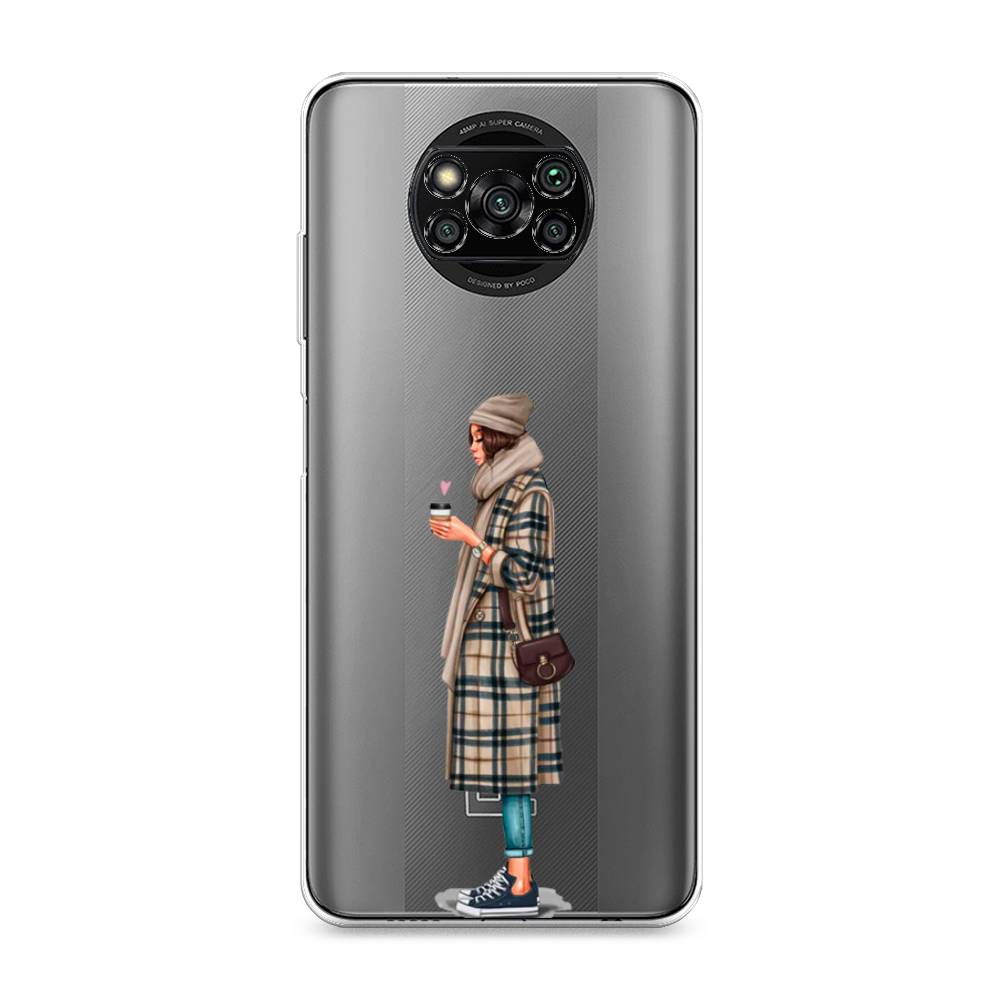 

Чехол на Xiaomi Poco X3 "Утренний кофе", Коричневый;бежевый, 310650-6