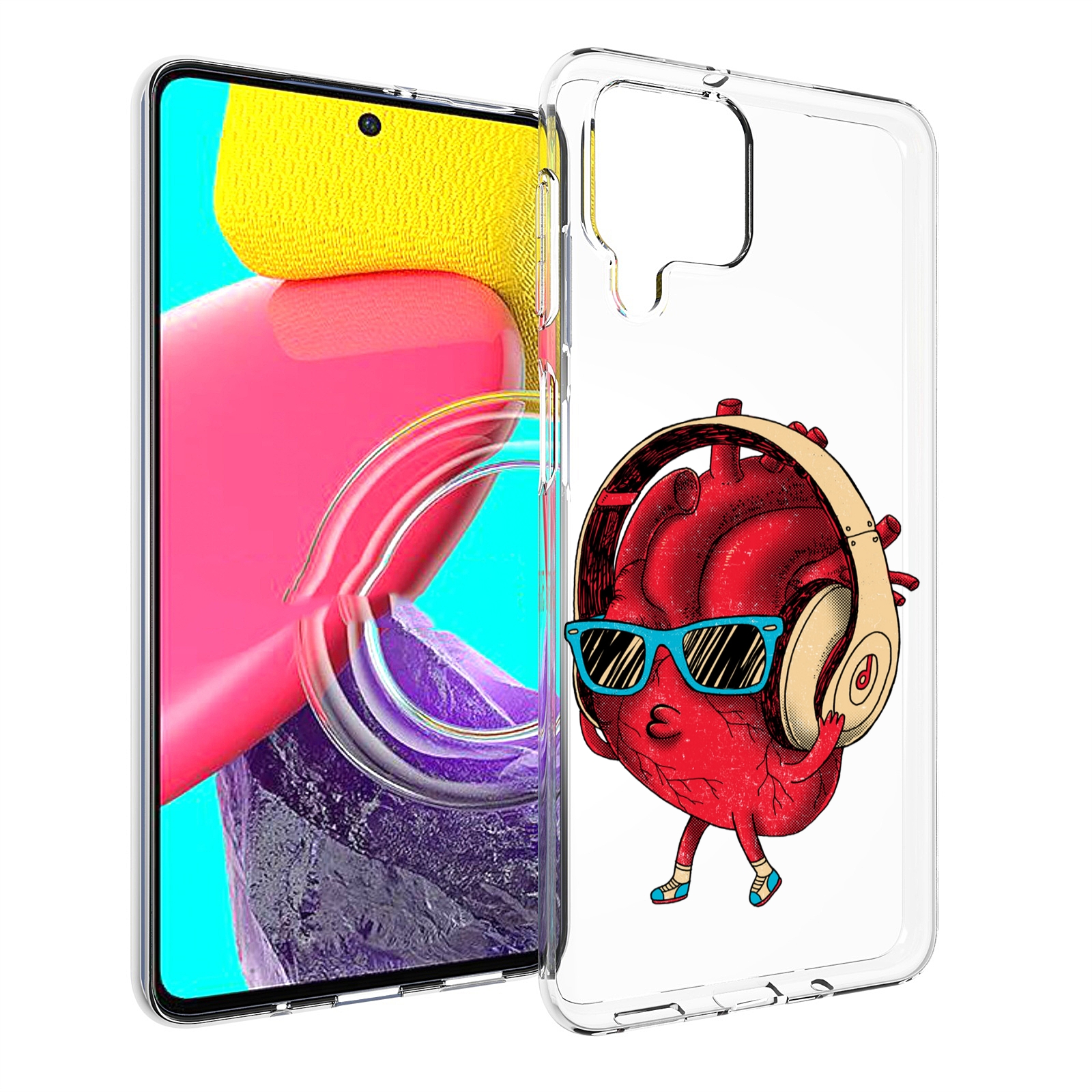 

Чехол MyPads слушай сердце для Samsung Galaxy M53 (SM-M536), Прозрачный, Tocco
