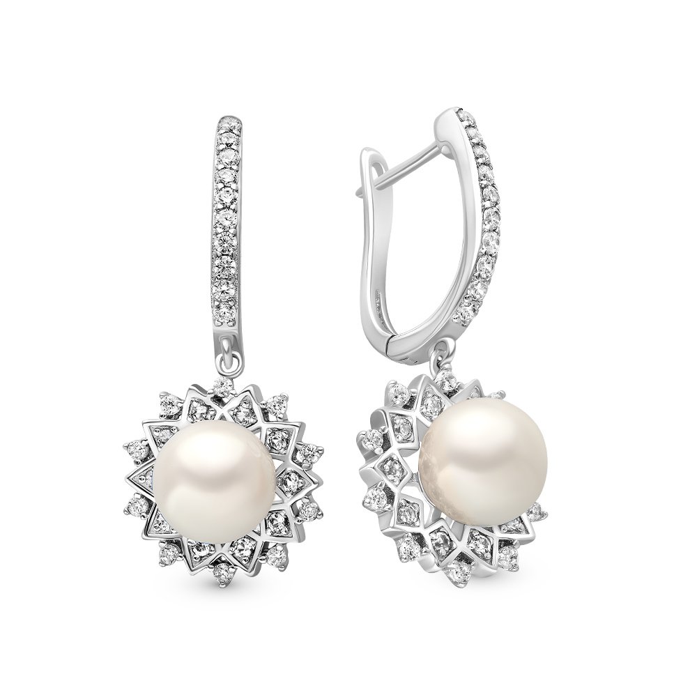 

Серьги из серебра с жемчугом 585Gold 702007407, 702007407