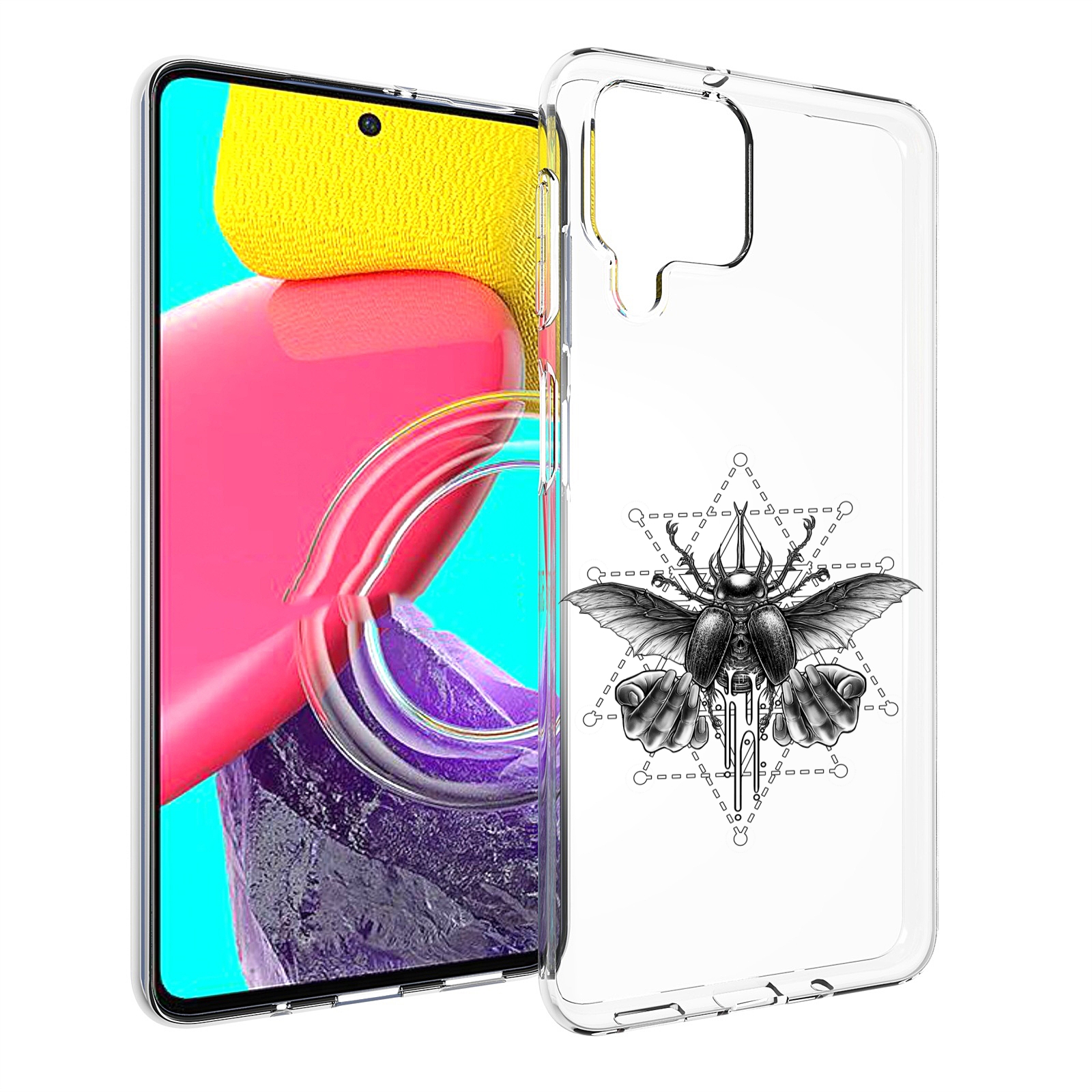 

Чехол MyPads скарабей для Samsung Galaxy M53 (SM-M536), Прозрачный, Tocco