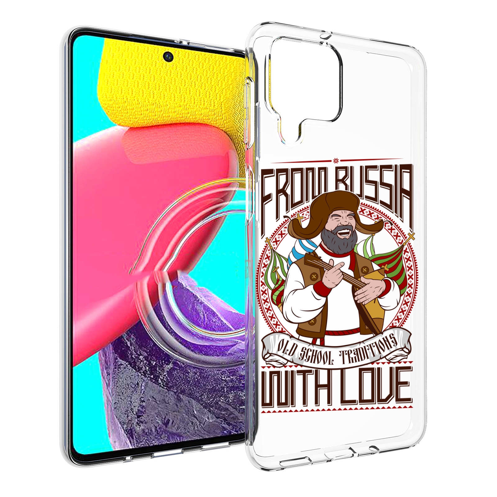 

Чехол MyPads русский мужчина для Samsung Galaxy M53 (SM-M536), Прозрачный, Tocco