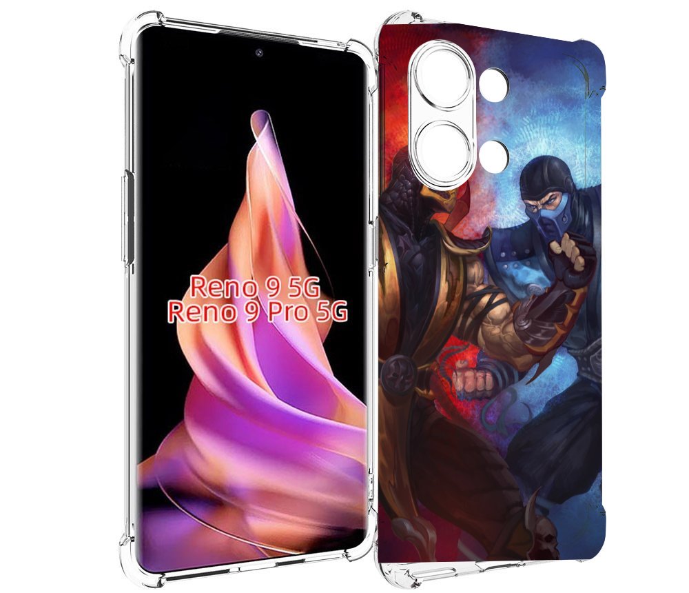 

Чехол MyPads Mortal Kombat art для Oppo Reno 9/Reno 9 Pro, Прозрачный, Tocco