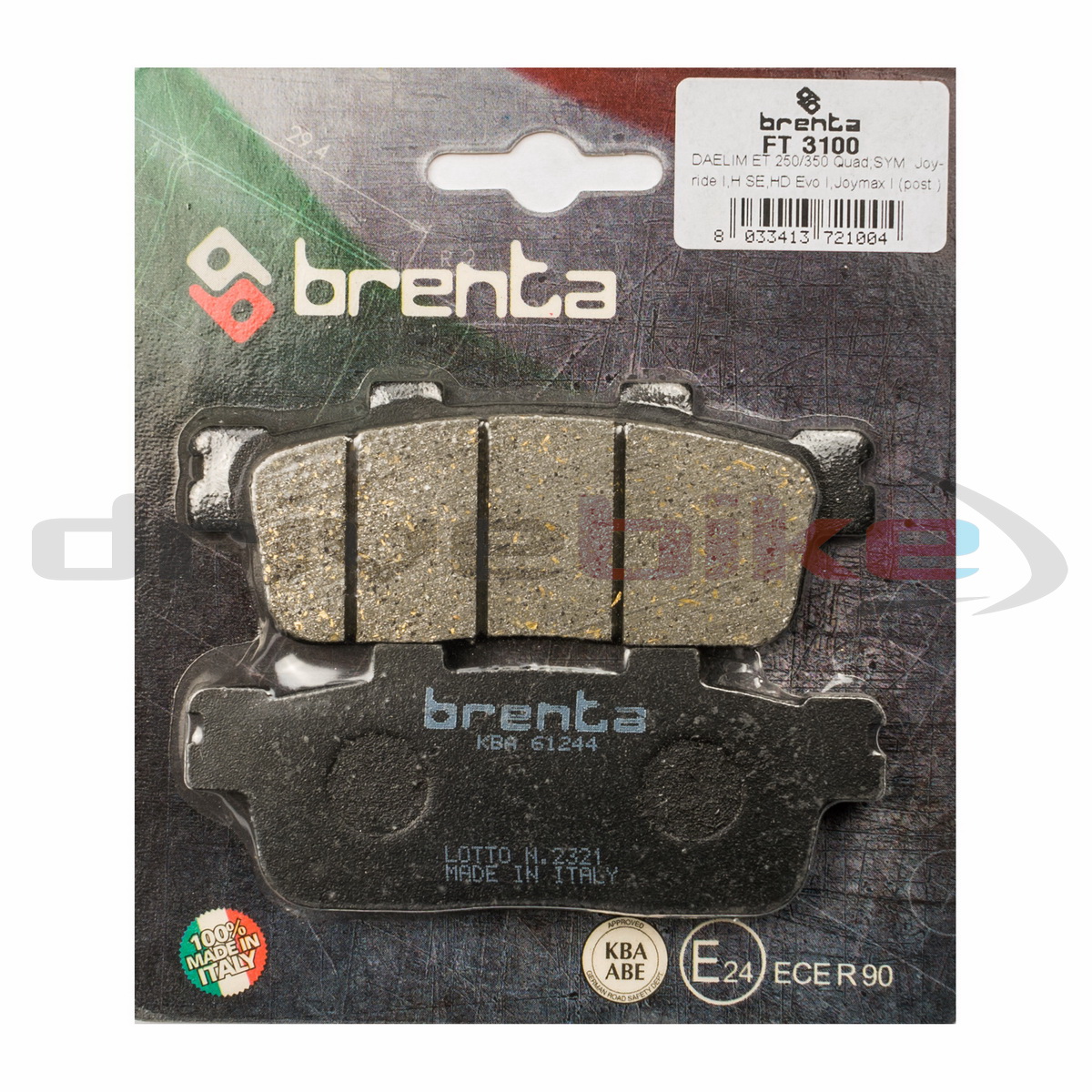 Тормозные колодки Brenta Organic FT3100 2220₽