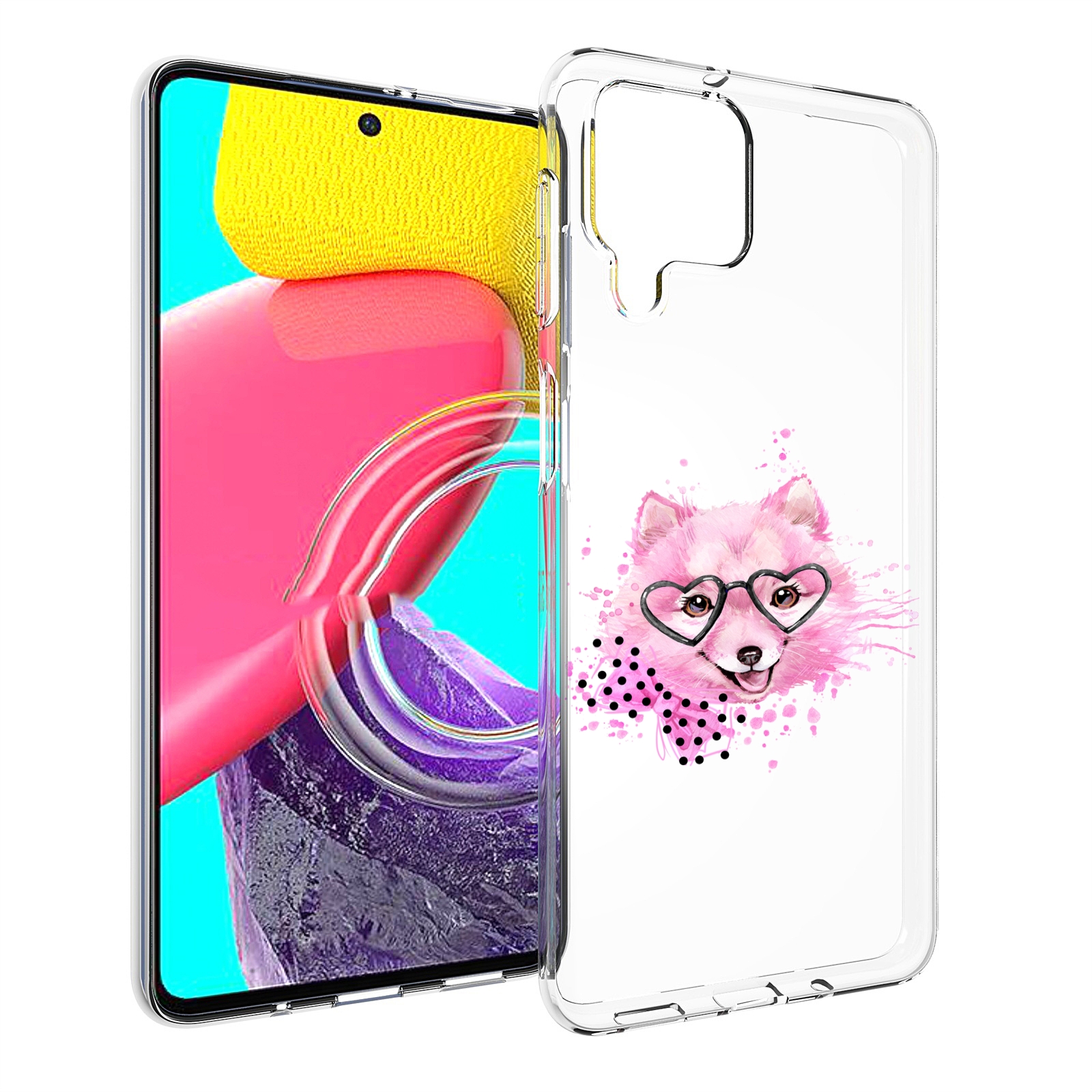 

Чехол MyPads розовый волченок для Samsung Galaxy M53 (SM-M536), Прозрачный, Tocco