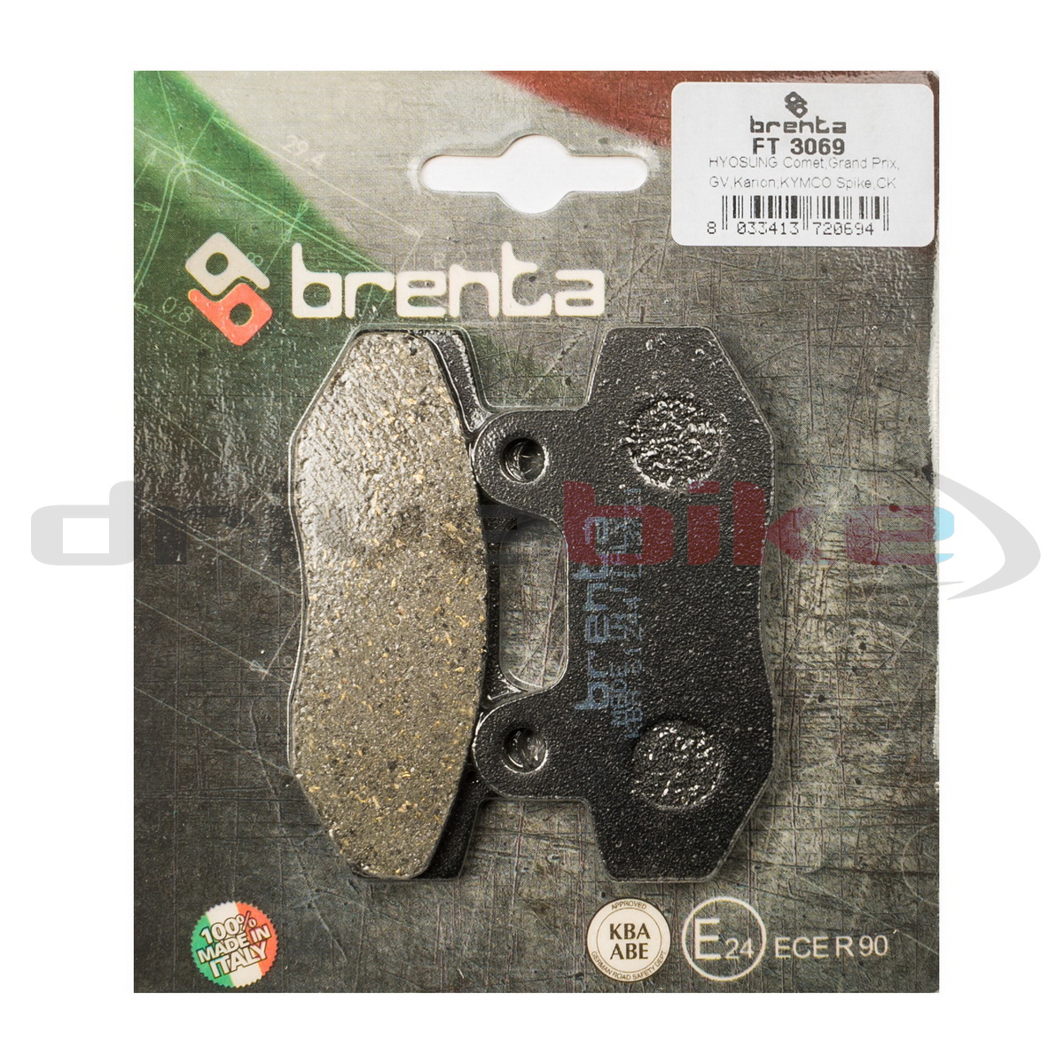 Тормозные колодки Brenta Organic FT3069 1553₽