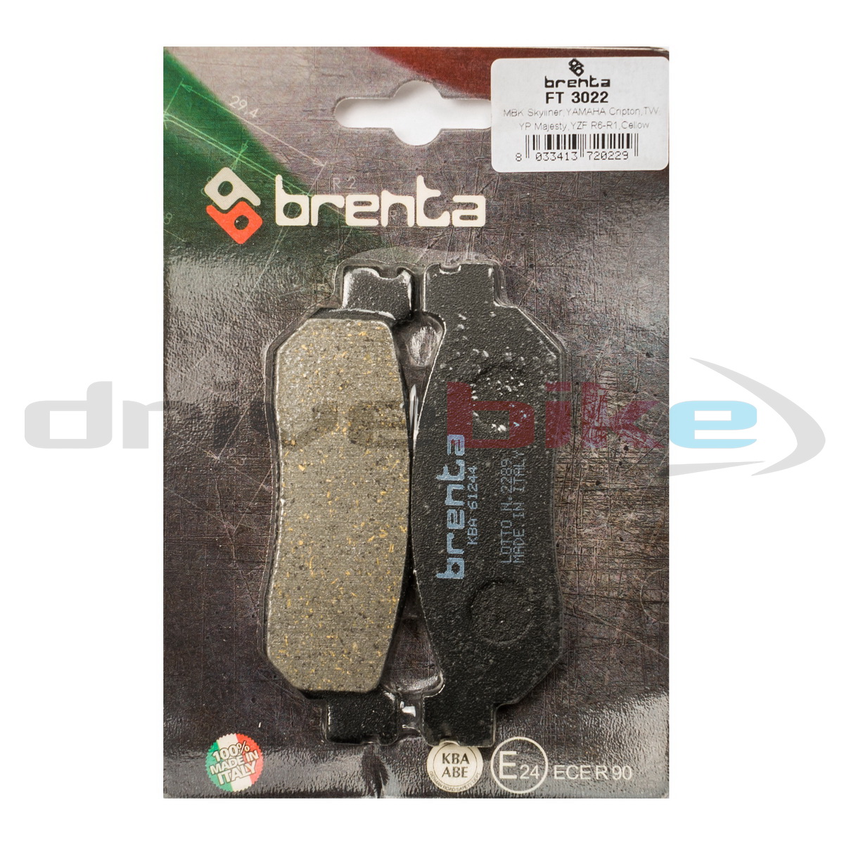 Тормозные колодки Brenta Organic FT3022 1553₽