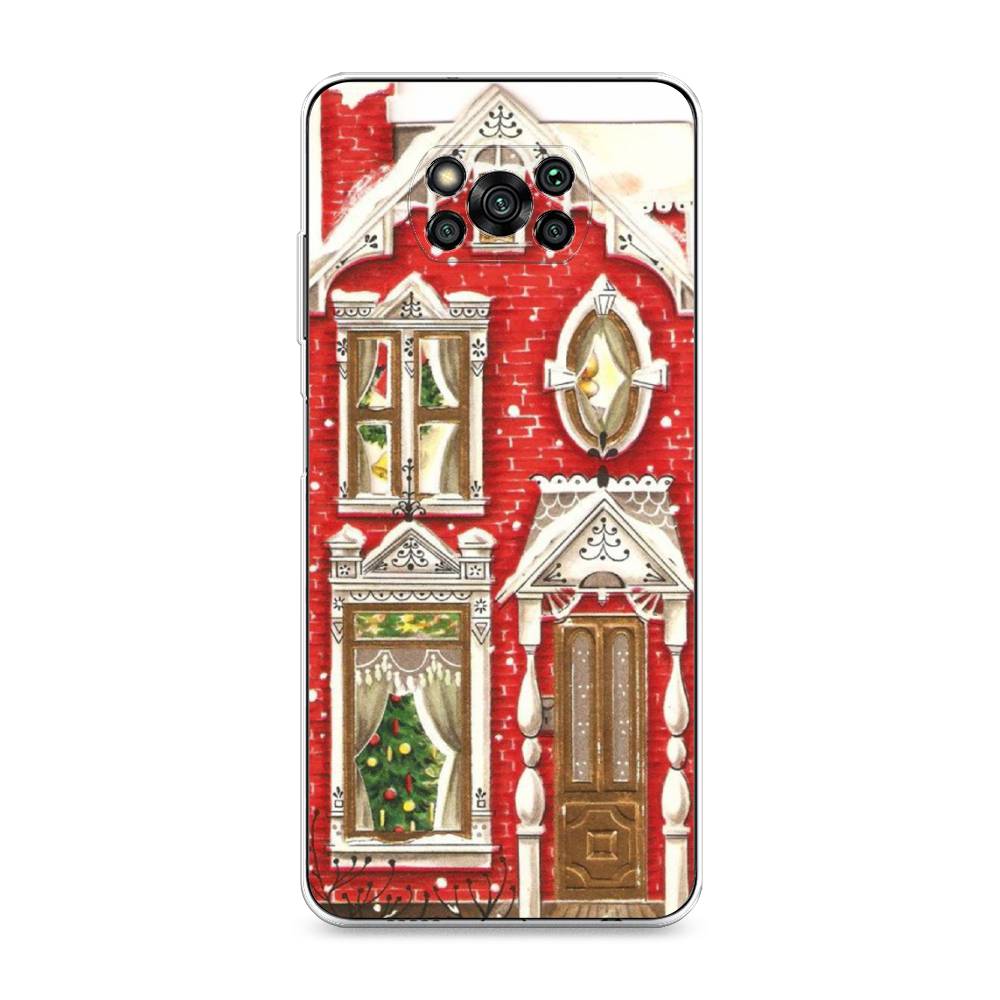 

Чехол на Xiaomi Poco X3 "Пряничный домик", Белый;красный;зеленый, 310650-5