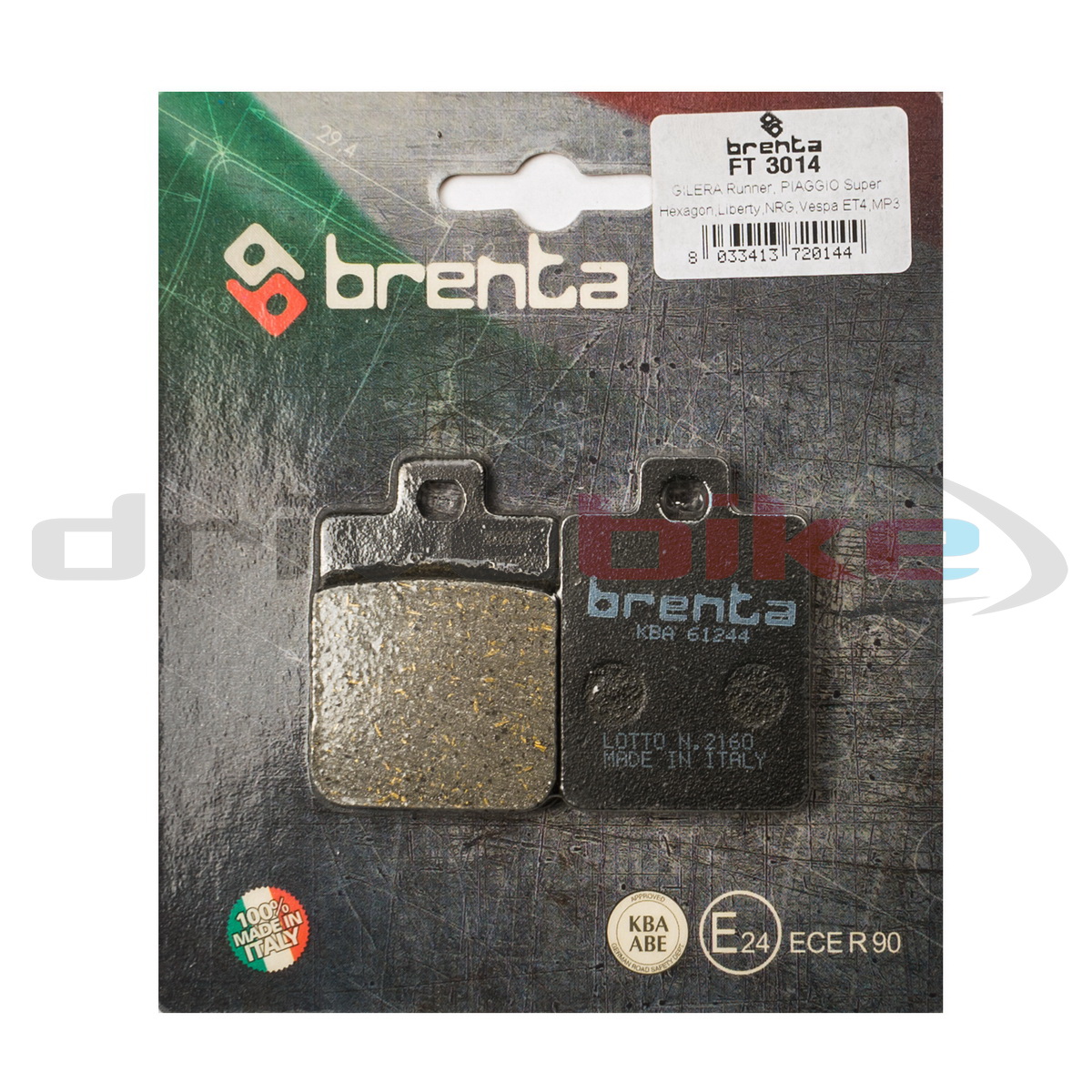 

Тормозные колодки Brenta Organic FT3014, 21-05596