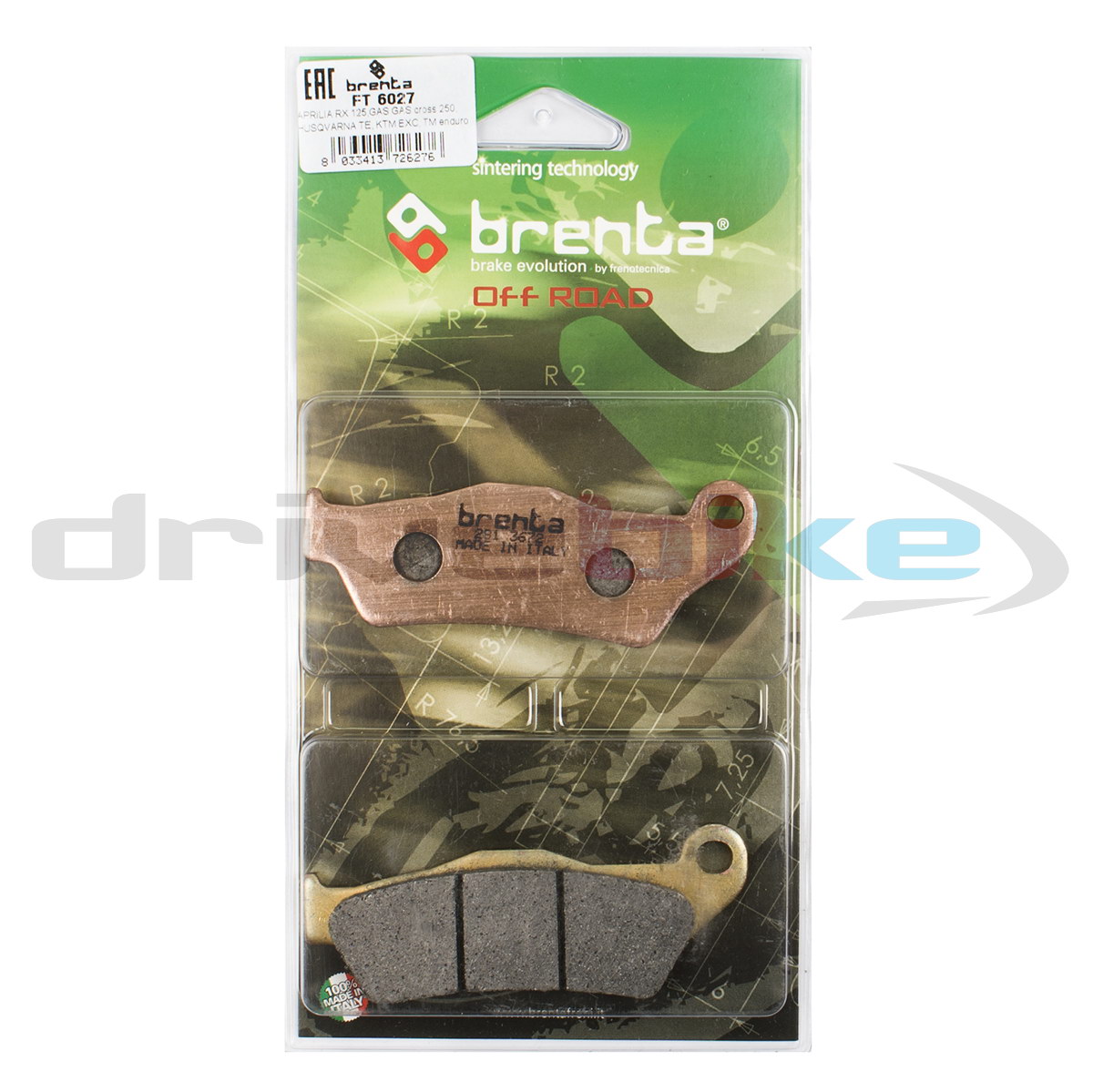 BRENTA Тормозные колодки FT 6027 Off Road Sintered