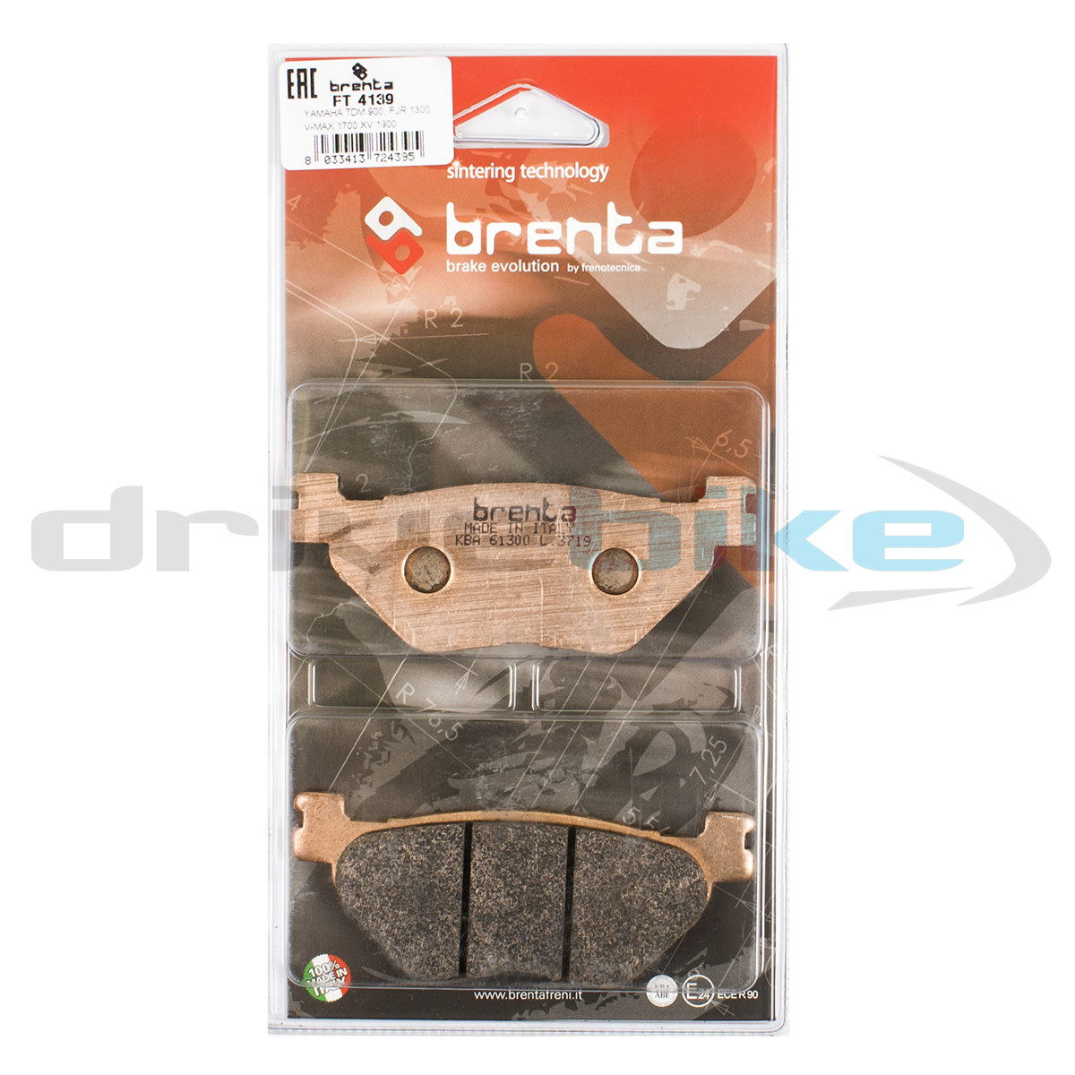 

Тормозные колодки Brenta Sintered FT4139, 21-05441