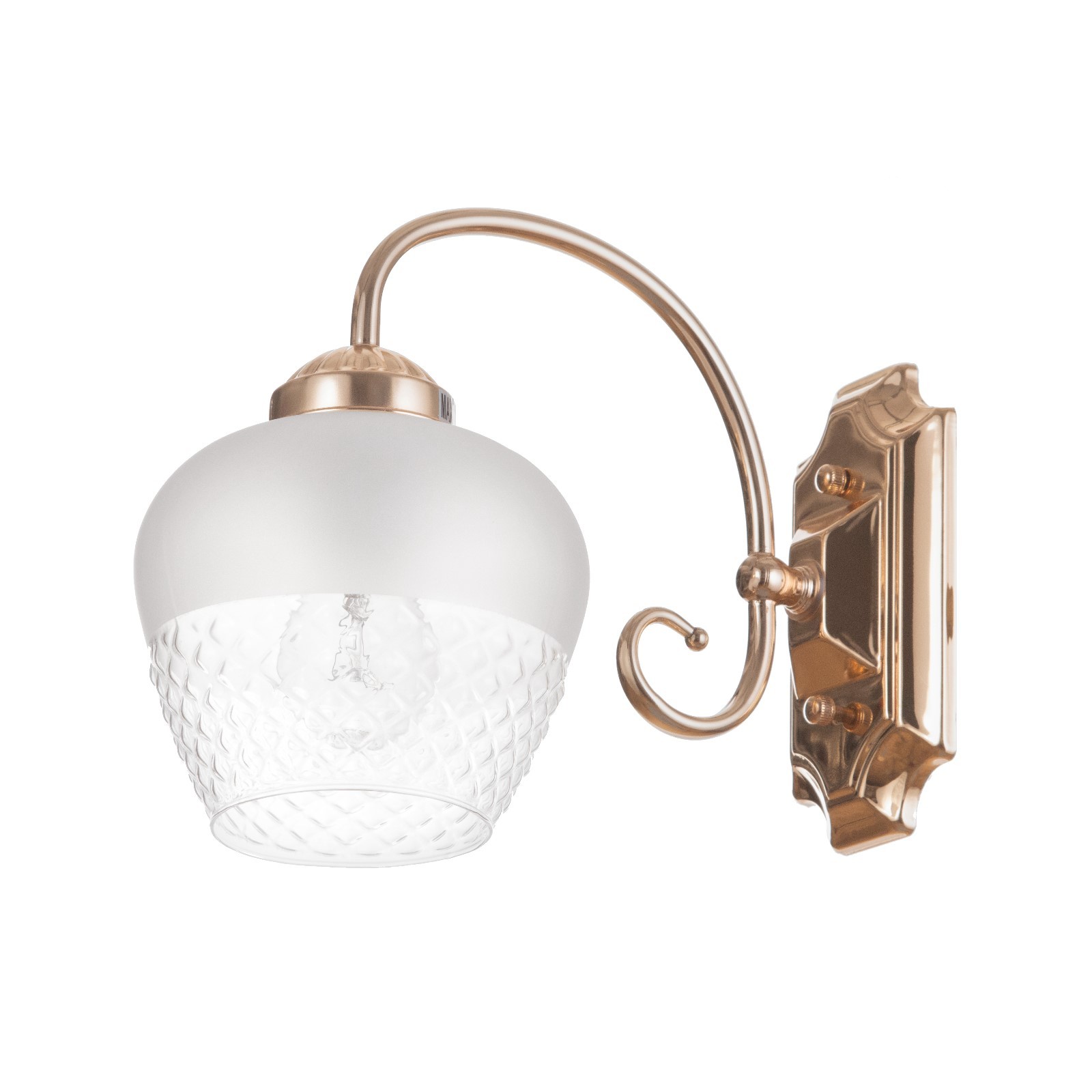 

Светильник на стену бра Эбби 1х60Вт Е27 Золото 23х12х18см