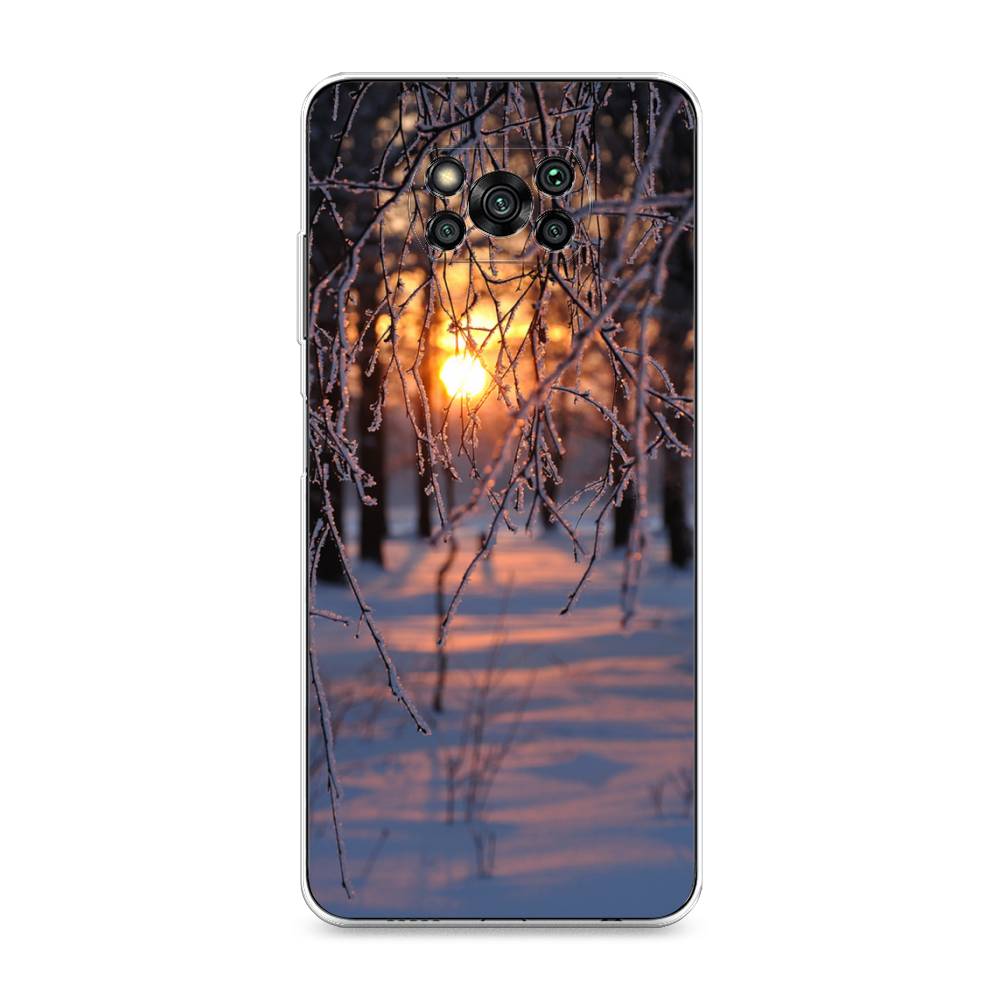 

Чехол на Xiaomi Poco X3 "Зима 7", Оранжевый;розовый;черный, 310650-2