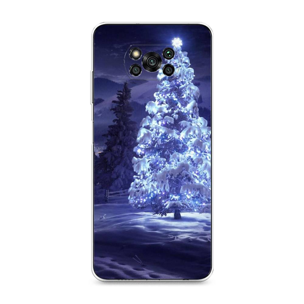 

Чехол на Xiaomi Poco X3 "Зима 4", Синий;черный;белый, 310650-2