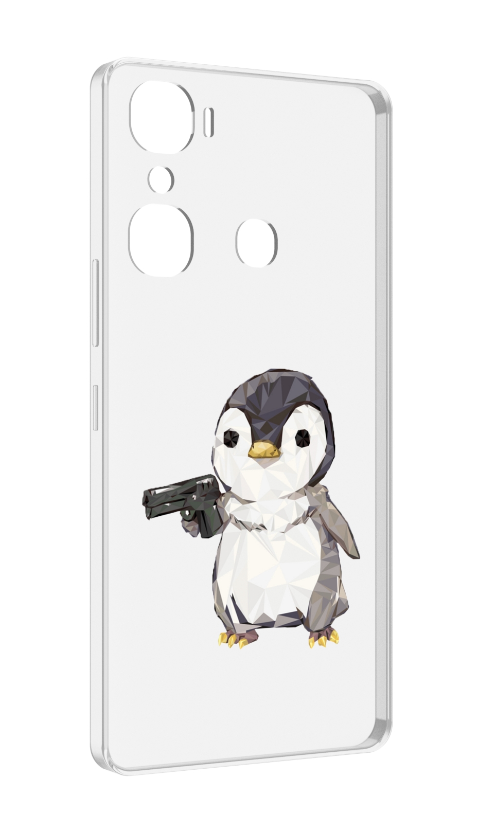 

Чехол MyPads Пингвин детский для Infinix Hot 12 Pro, Прозрачный, Tocco