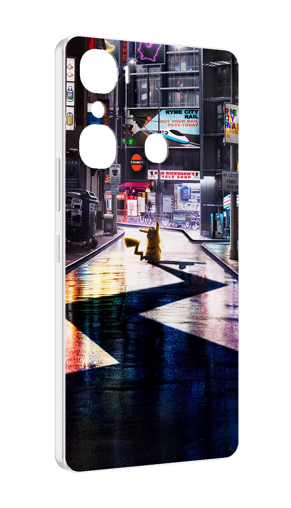 

Чехол MyPads Пикачу-в-городе для Infinix Hot 12 Pro, Прозрачный, Tocco