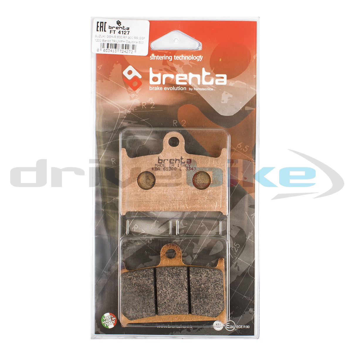 Тормозные колодки Brenta Sintered FT4127