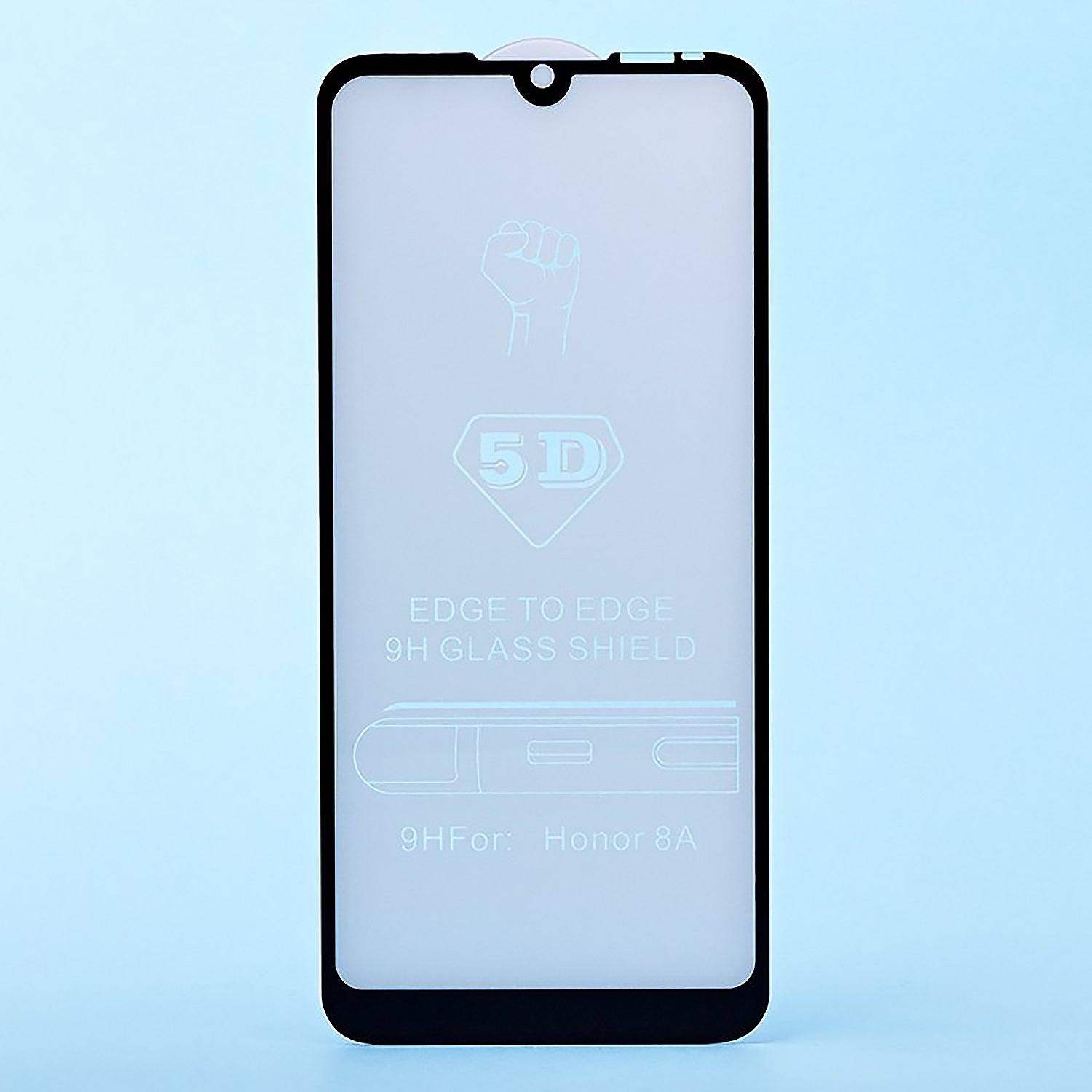 

Защитное стекло для Huawei Honor 8A полное покрытие, черный (в упаковке)