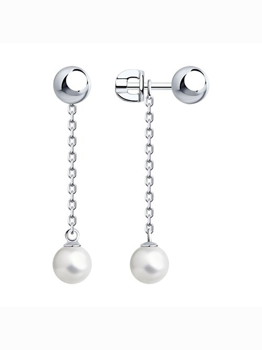 

Серьги из серебра с жемчугом 585Gold 702009298, 702009298
