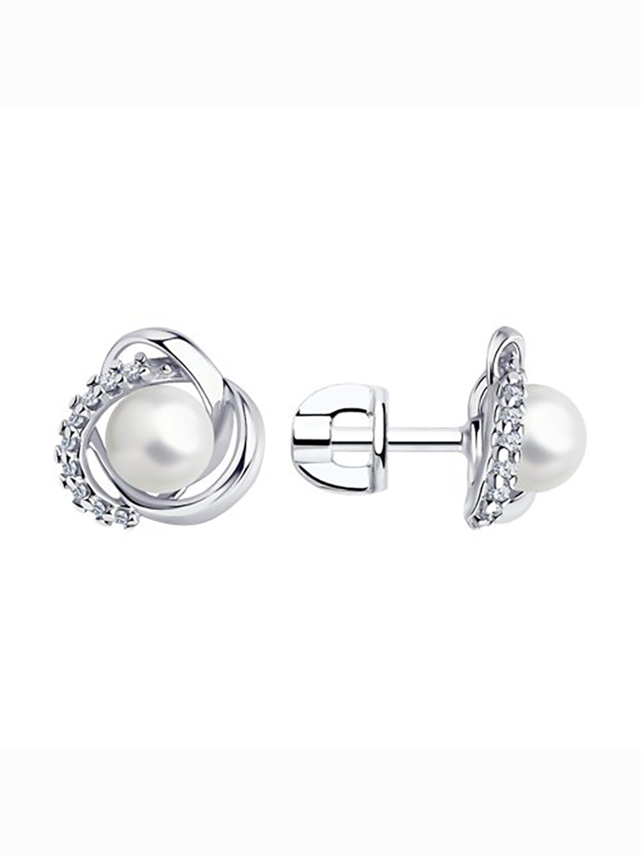 

Серьги из серебра с жемчугом 585Gold 702009296, 702009296