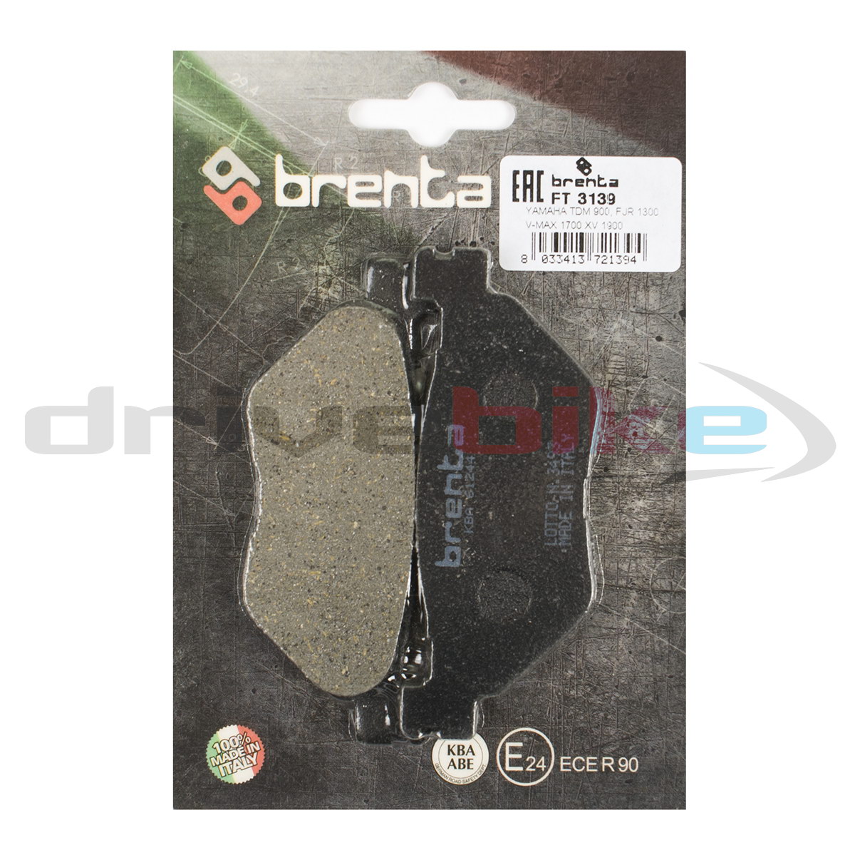 

Тормозные колодки Brenta Organic FT3139, 21-05372