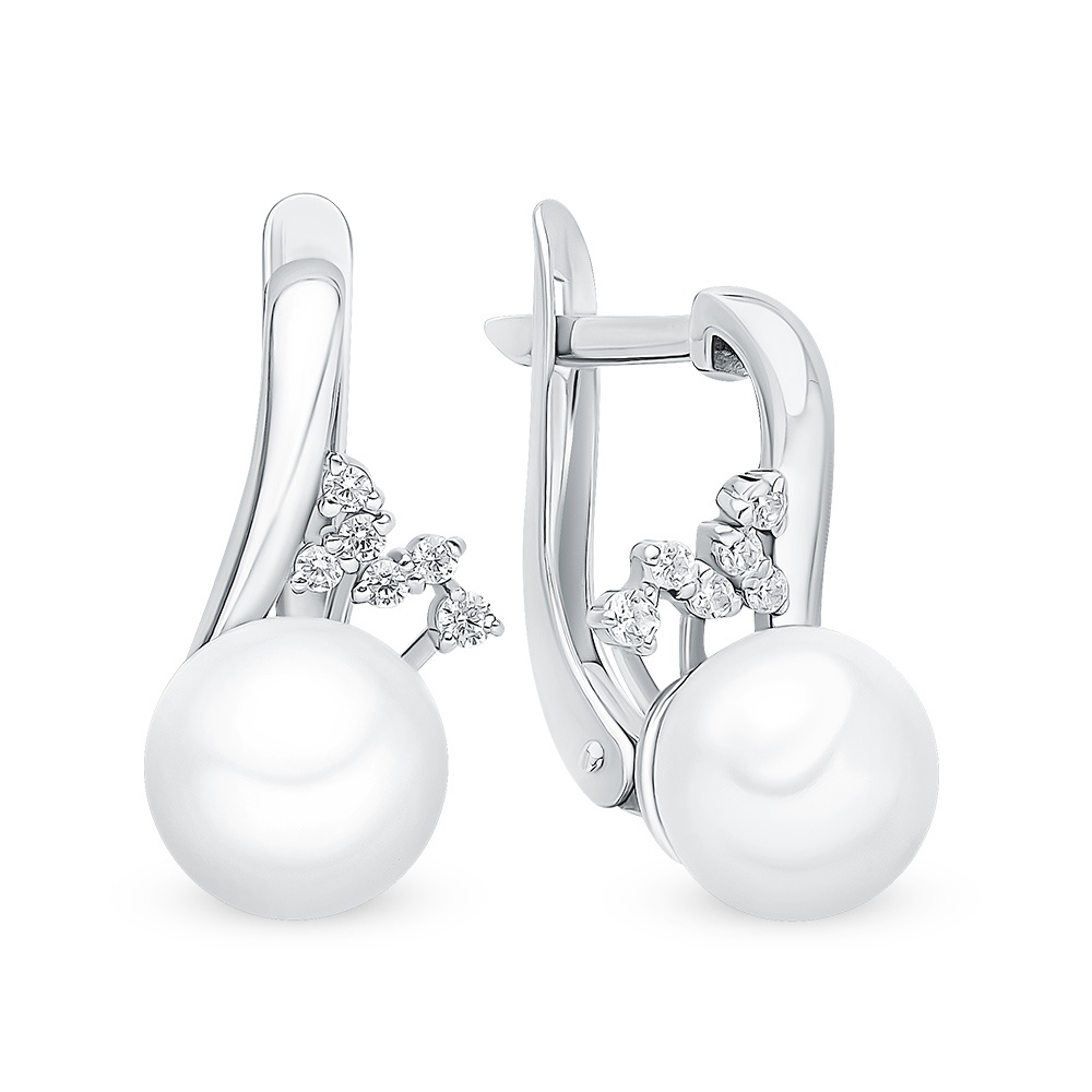 

Серьги из серебра с жемчугом 585Gold 702008267, 702008267